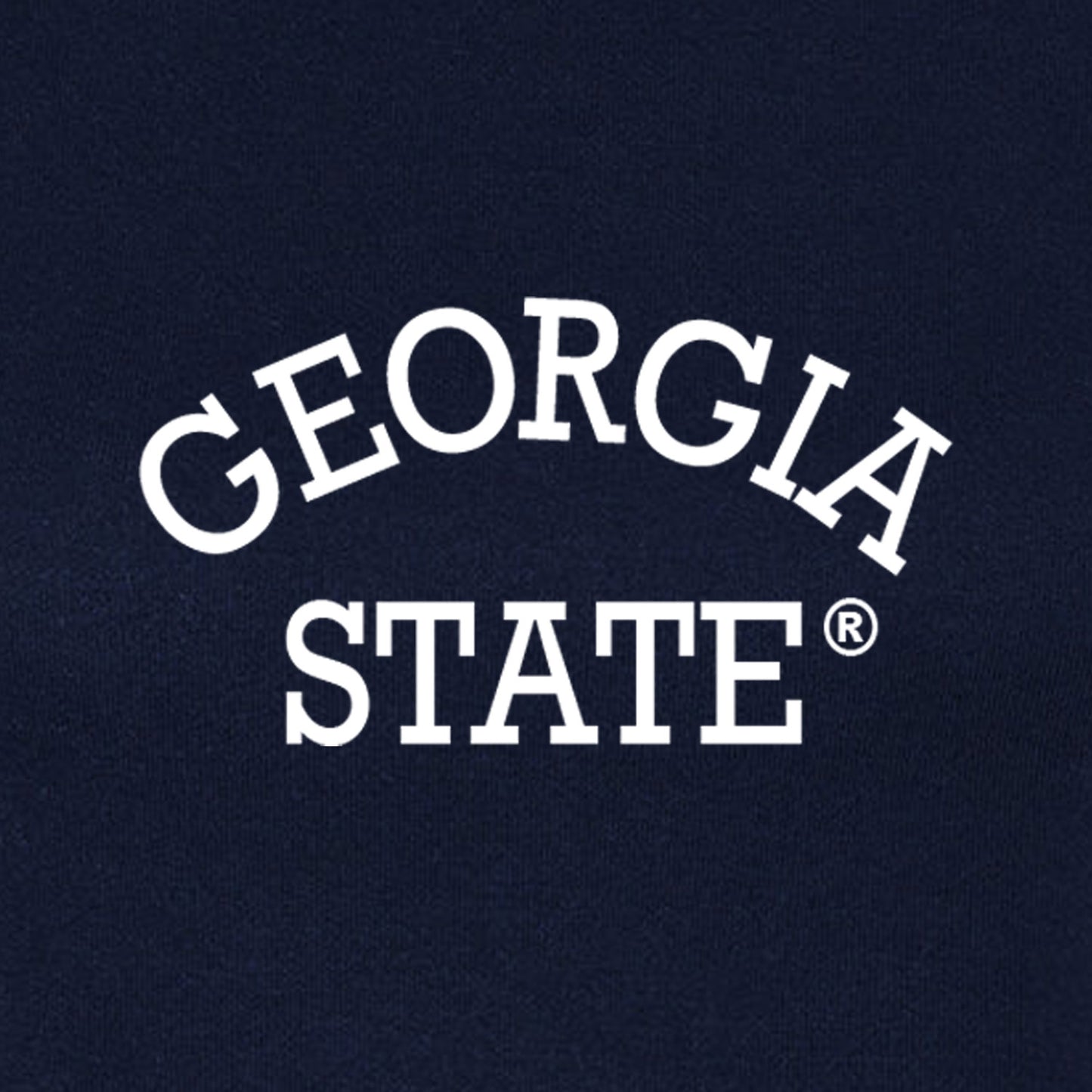 Georgia State University Women's Micro Rib Baby Tee-Navy Blue