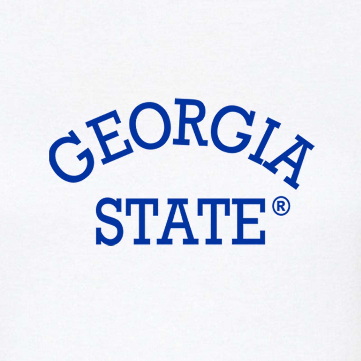 Georgia State University Women's Micro Rib Baby Tee-White