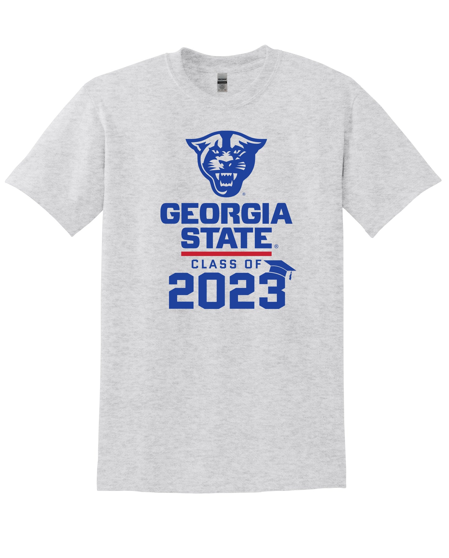 Class Of 2023 Panthers Georgia State 50 Cotton/50 Poly T-Shirt- Ash