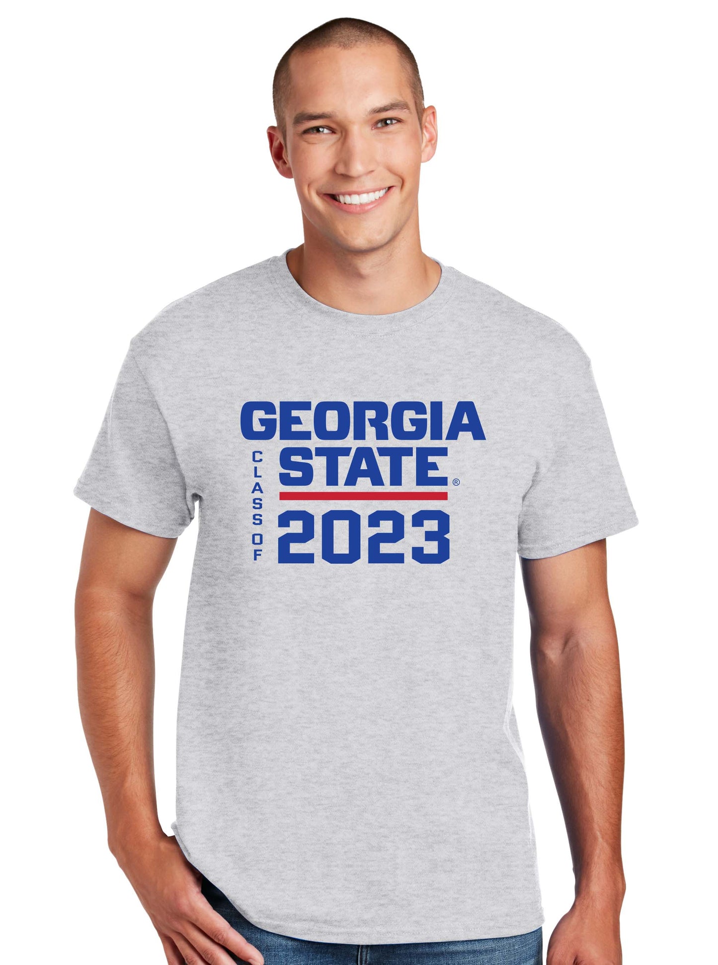 Class Of 2023 Georgia State 50 Cotton/50 Poly T-Shirt-Ash