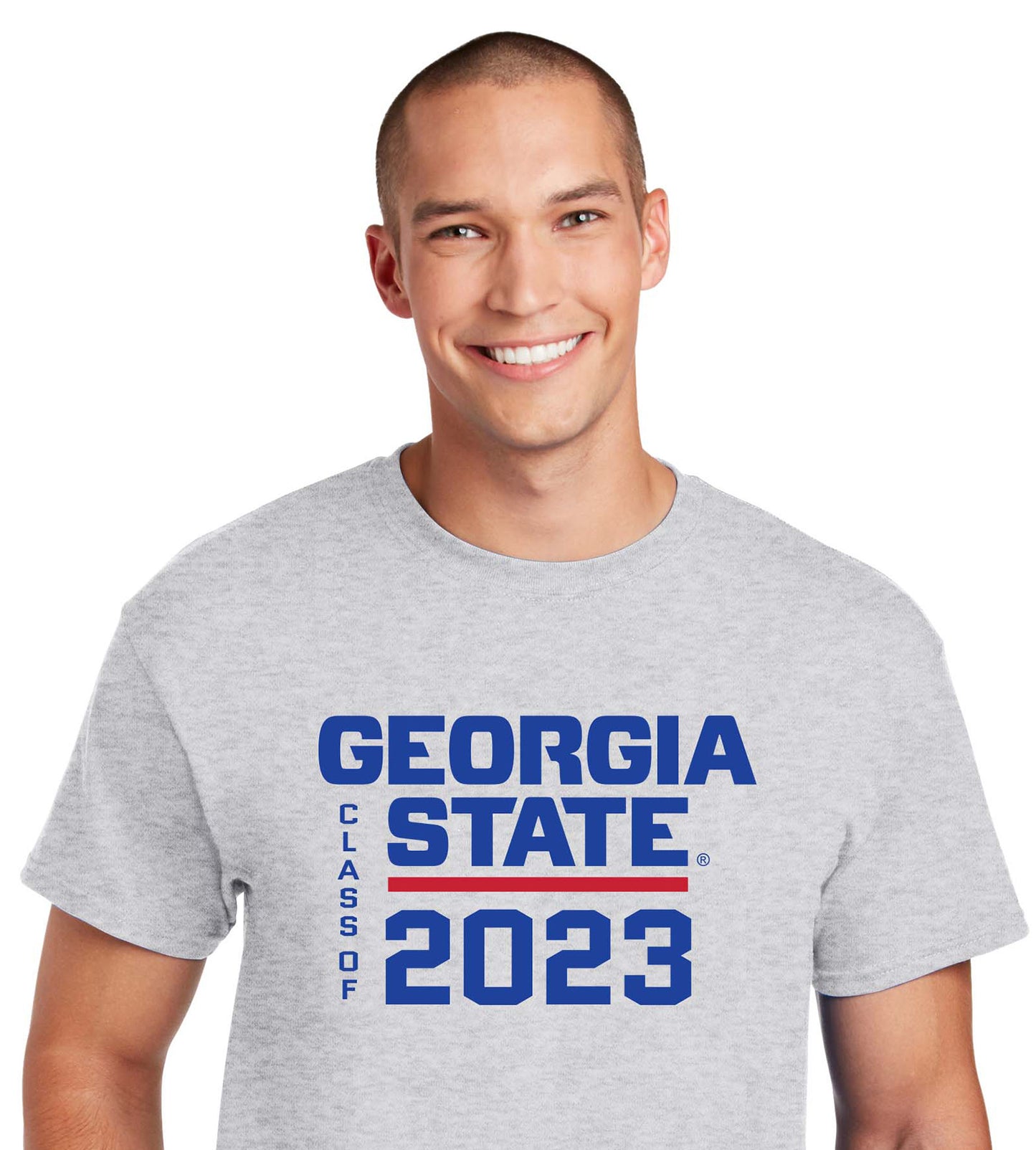 Class Of 2023 Georgia State 50 Cotton/50 Poly T-Shirt-Ash