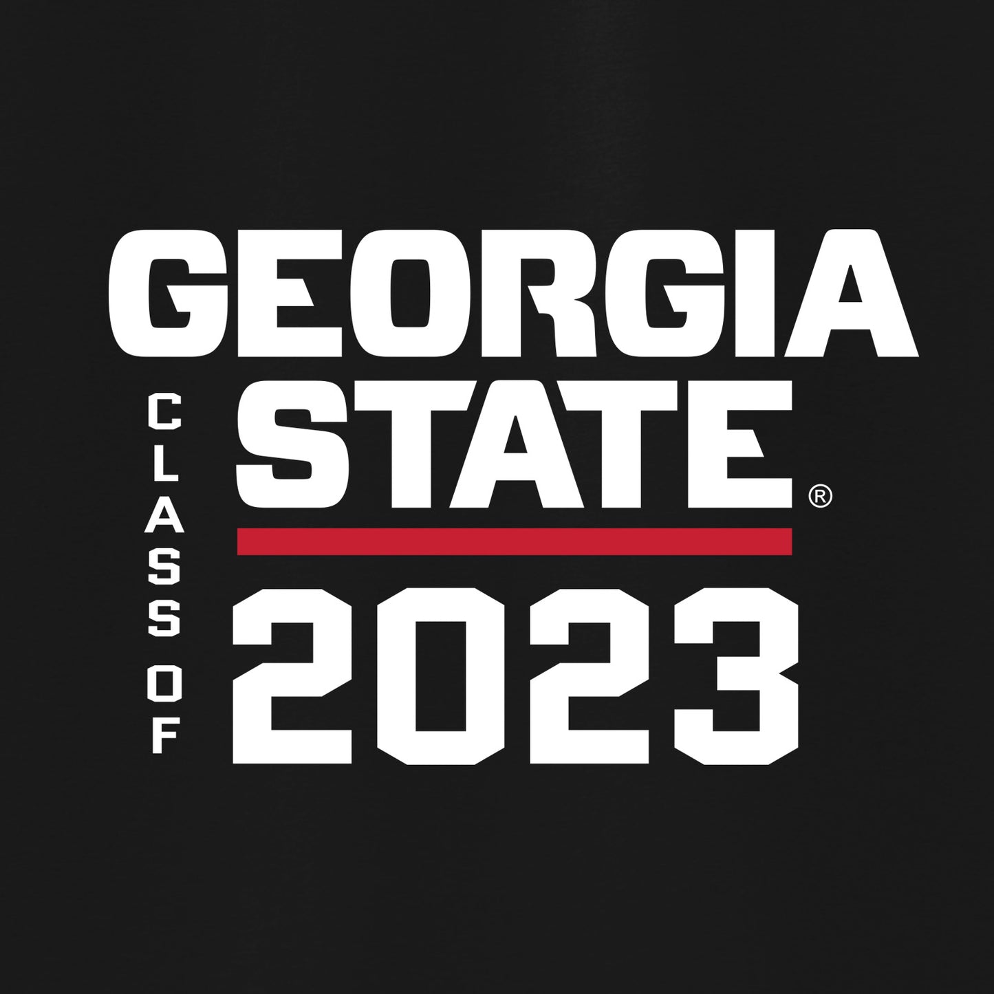Class Of 2023 Georgia State 50 Cotton/50 Poly T-Shirt-Black