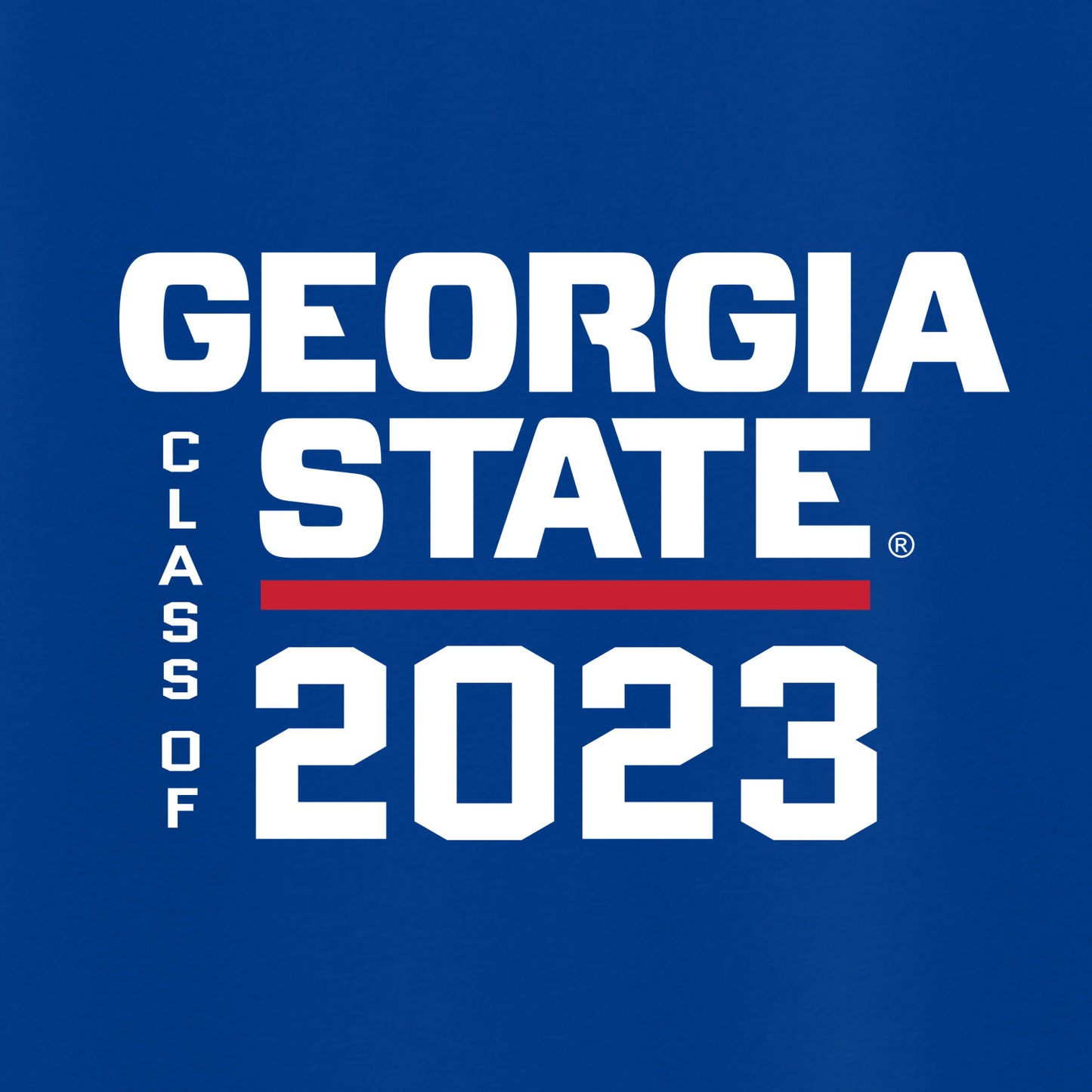 Class Of 2023 Georgia State 50 Cotton/50 Poly T-Shirt-Royal