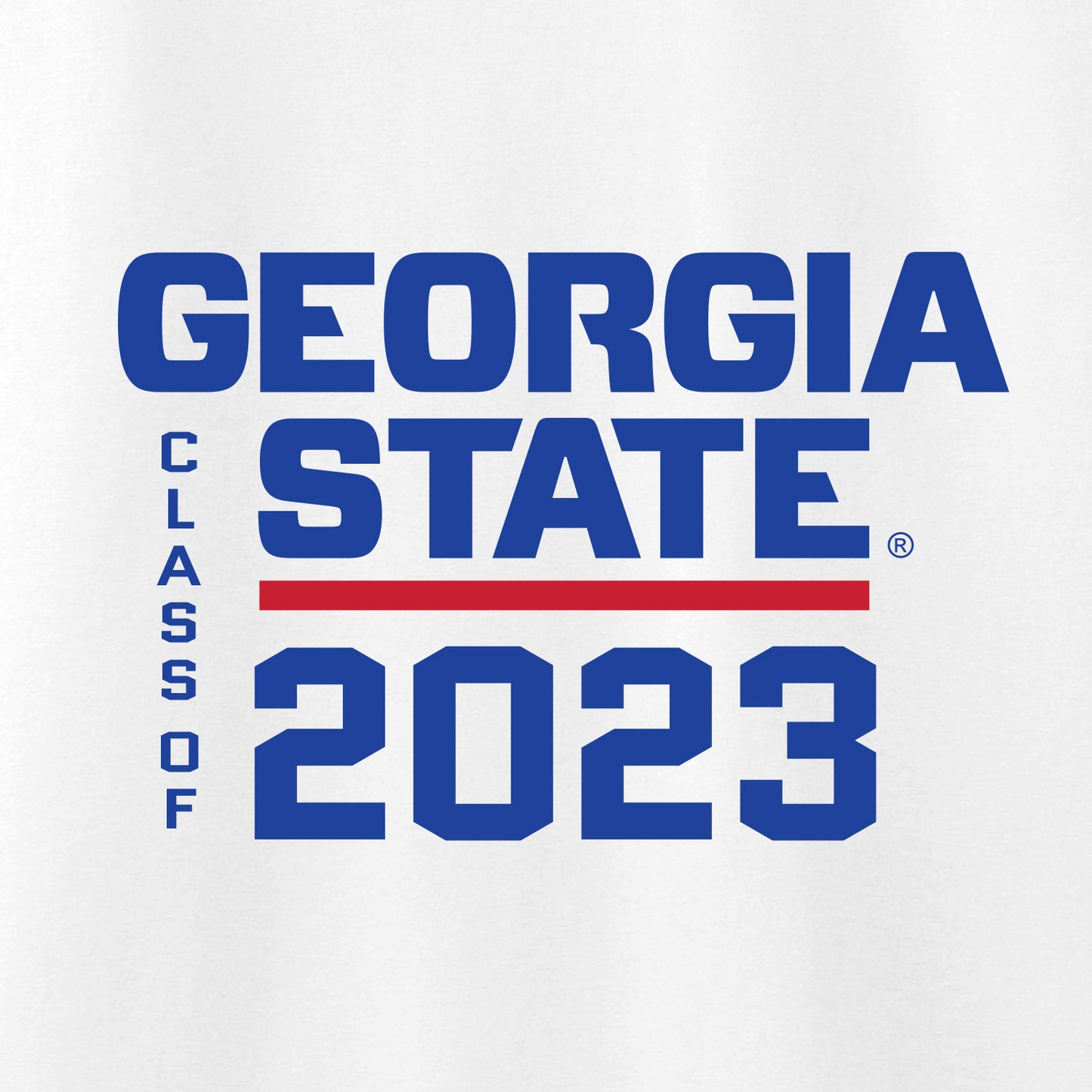 Class Of 2023 Georgia State 50 Cotton/50 Poly T-Shirt-White