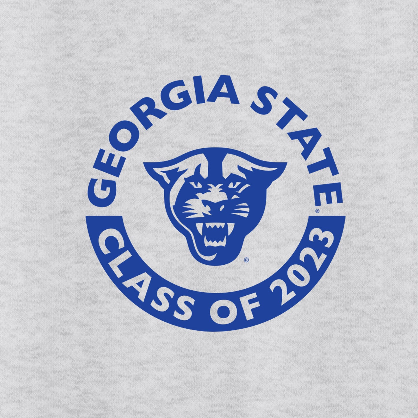 Class Of 2023 Georgia State, Panthers, 50 Cotton/50 Poly T-Shirt- Ash