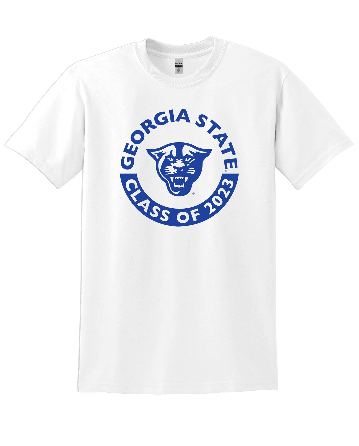 Class Of 2023 Georgia State, Panthers, 50 Cotton/50 Poly T-Shirt- White