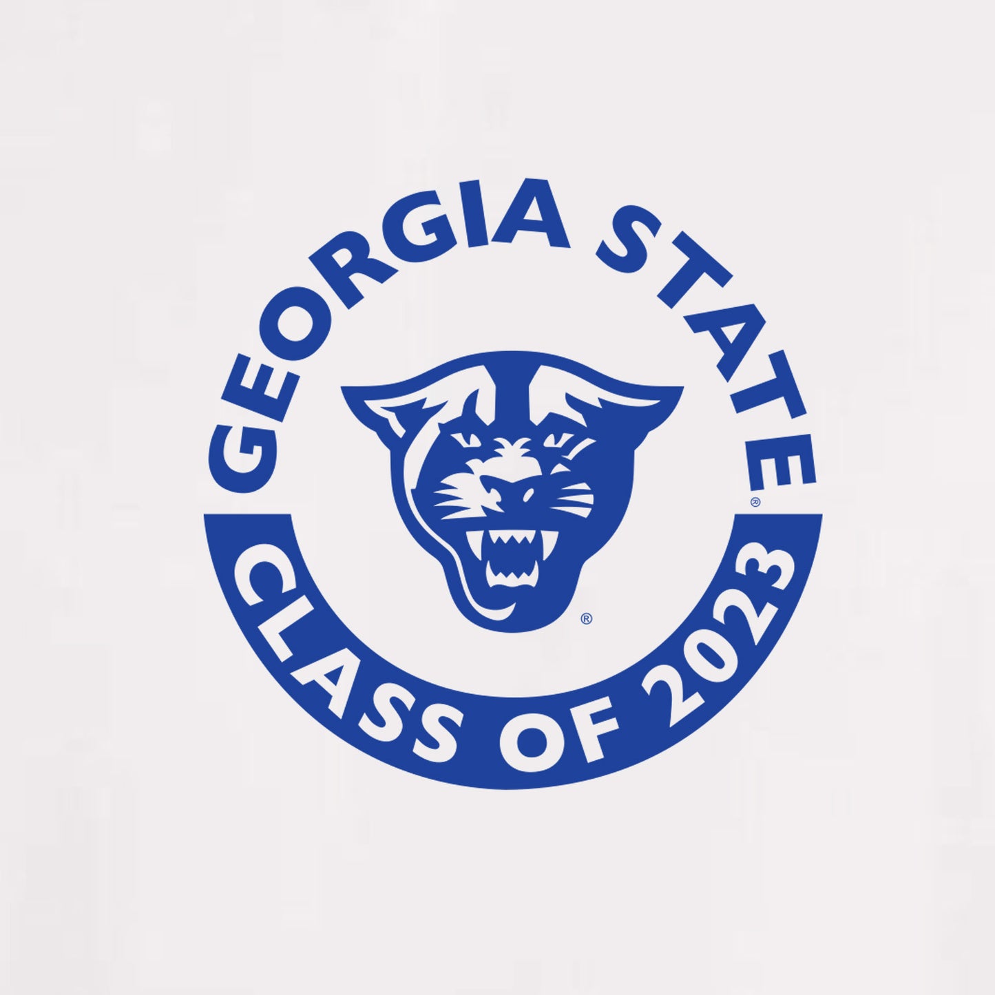 Class Of 2023 Georgia State, Panthers, 50 Cotton/50 Poly T-Shirt- White