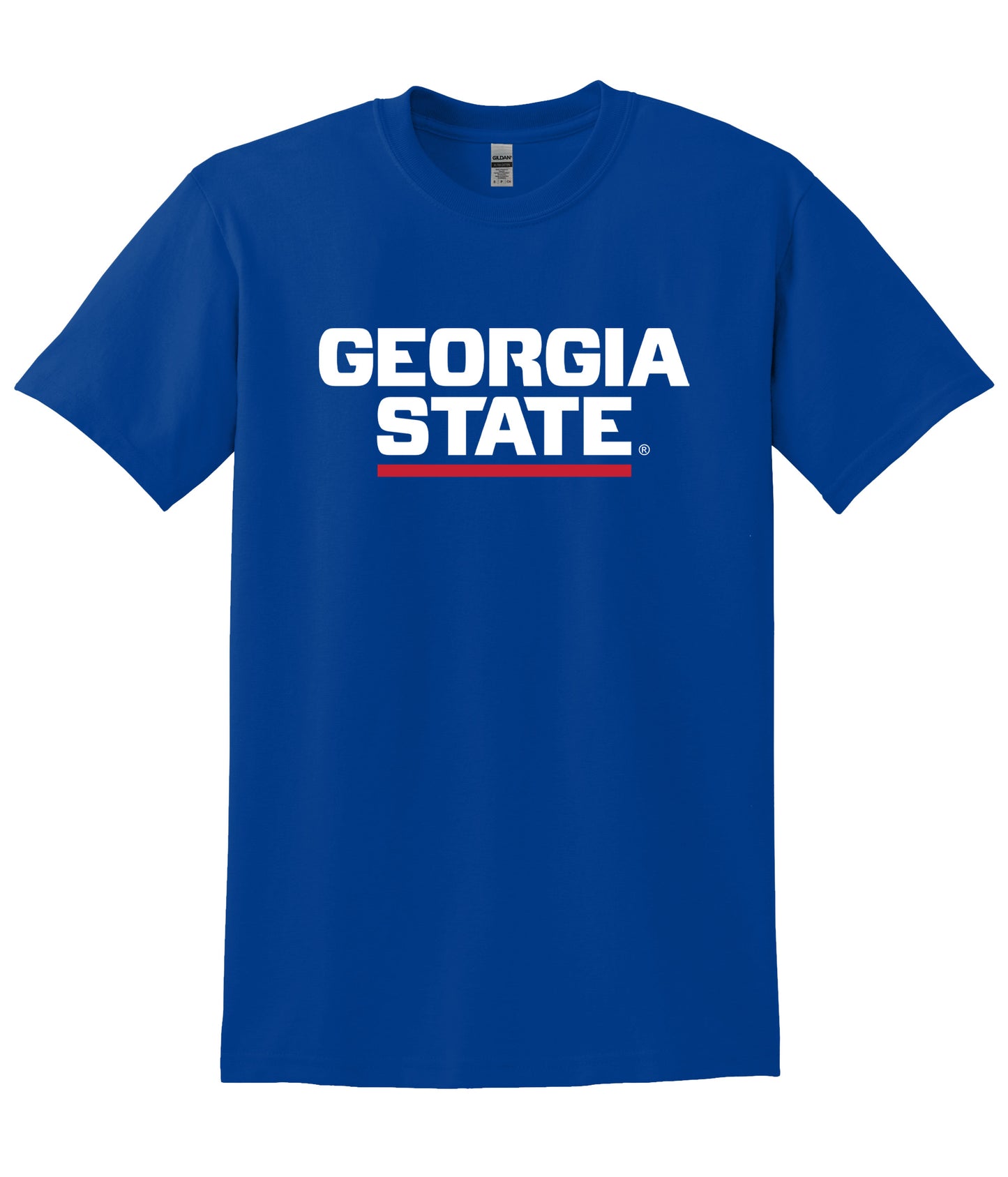 Georgia State 50 Cotton/50 Poly T-Shirt- Royal