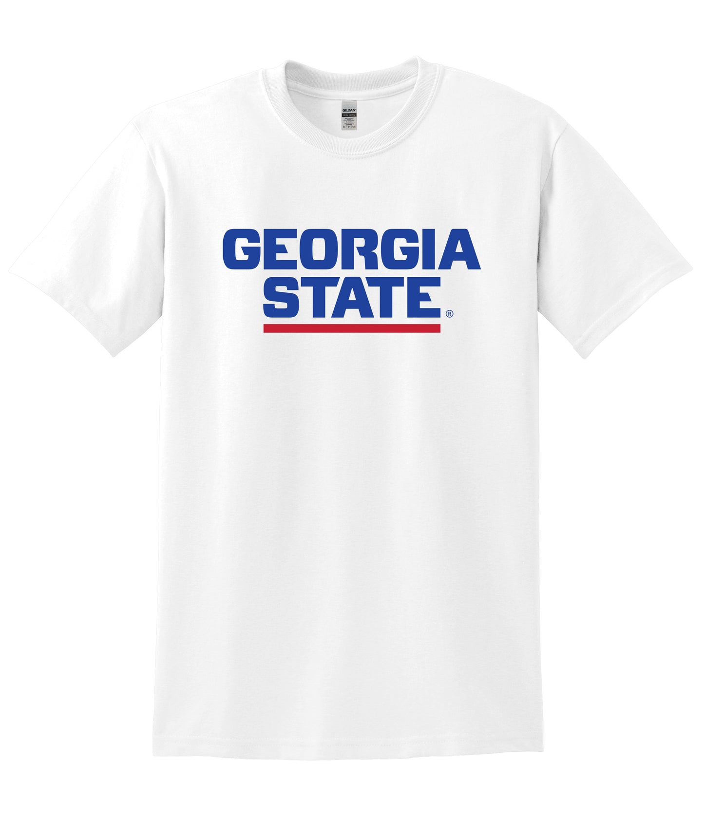 Georgia State 50 Cotton/50 Poly T-Shirt- White