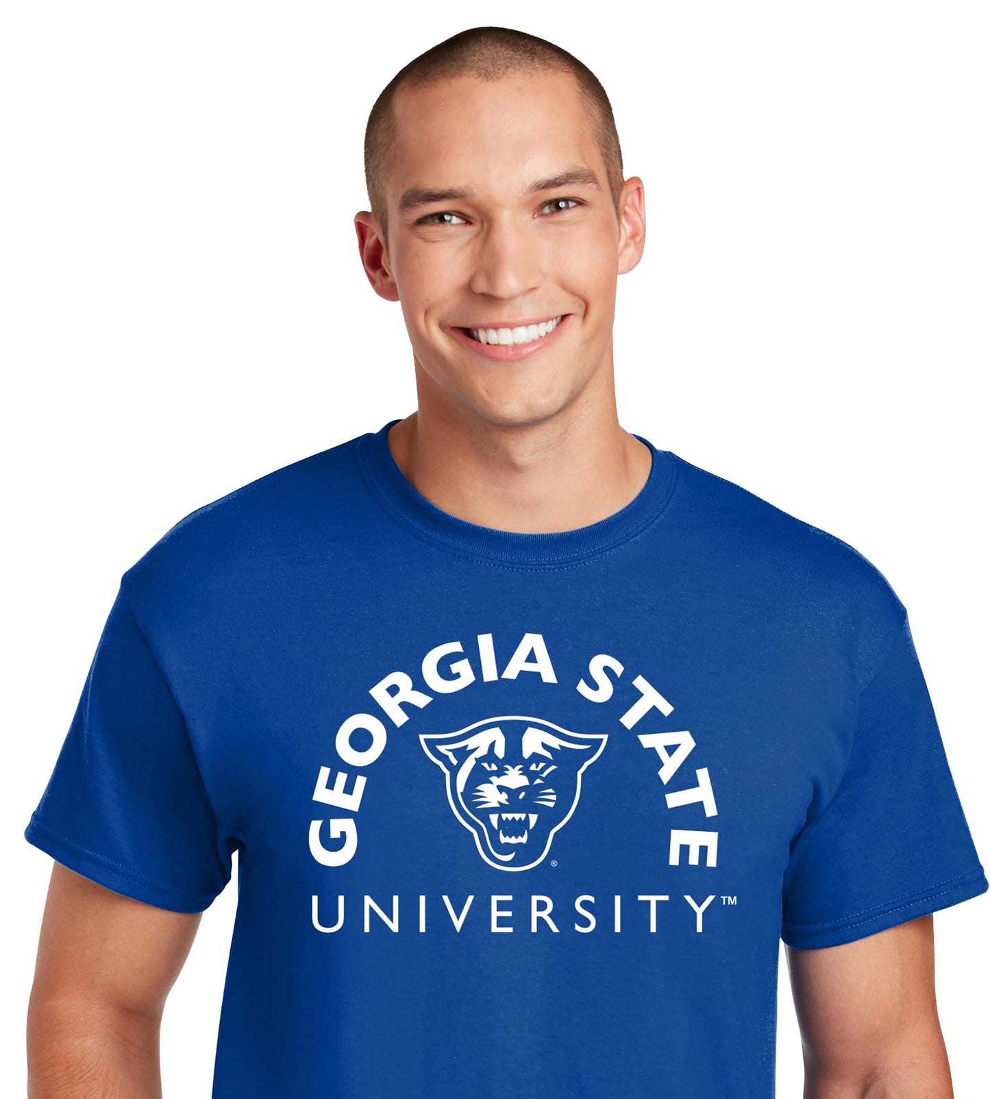 Georgia State Panthers 50 Cotton/50 Poly T-Shirt-Royal