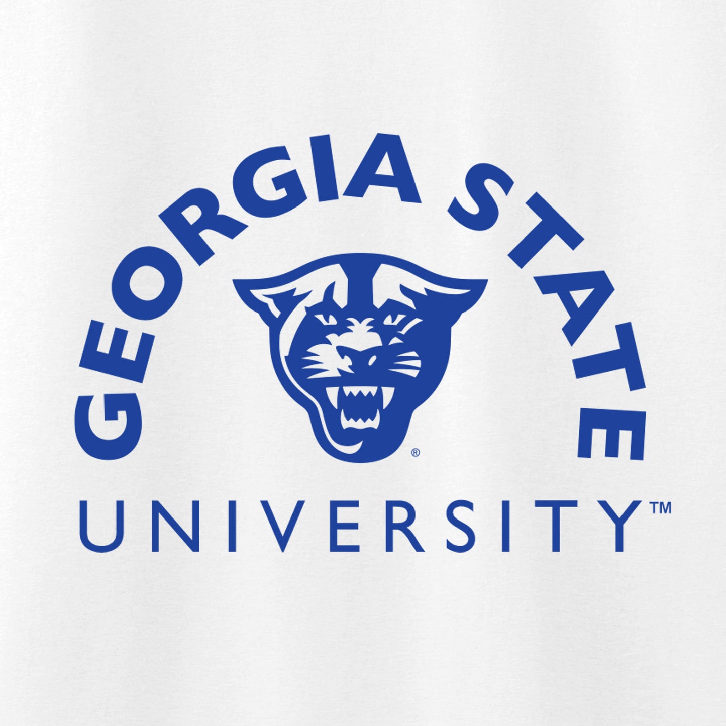 Georgia State Panthers 50 Cotton/50 Poly T-Shirt-White