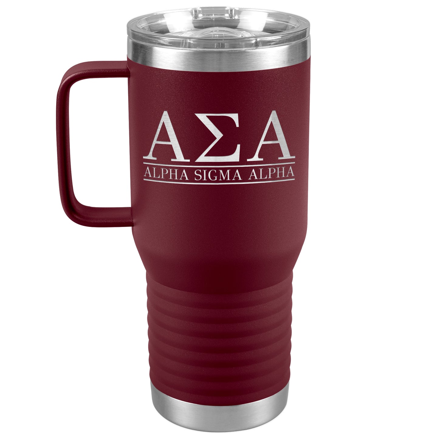 Alpha Sigma Alpha Sorority, Greek Letters, 20oz Travel Tumbler