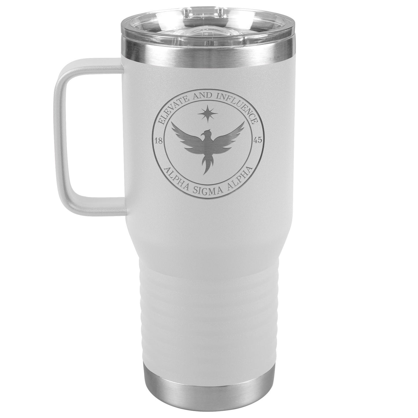 Alpha Sigma Alpha Sorority, Phoenix Logo, 20oz Travel Tumbler