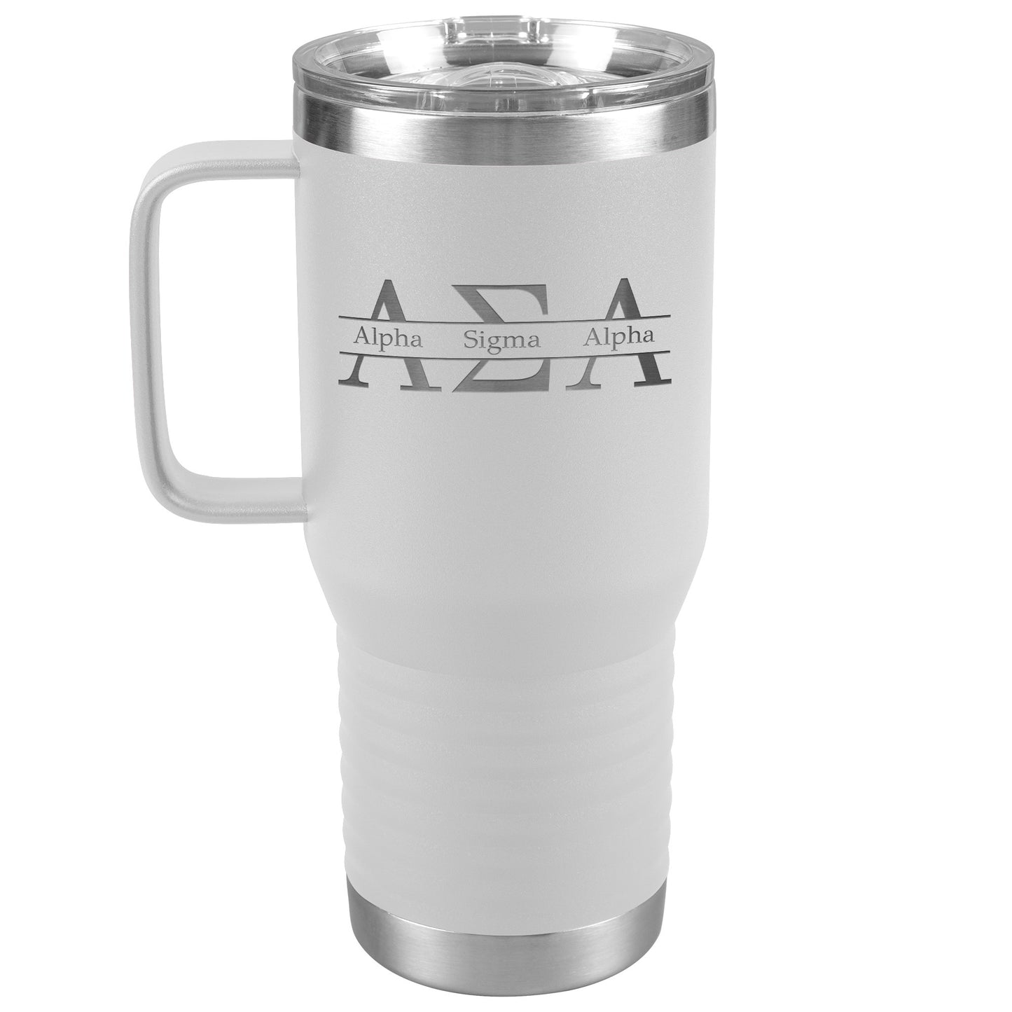 Alpha Sigma Alpha Sorority, Greek Letters Logo, 20oz Travel Tumbler