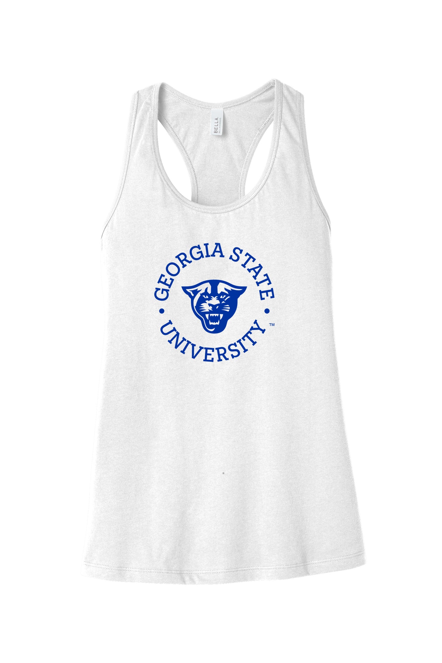 Georgia State University Women’s Jersey Racerback Tank-White