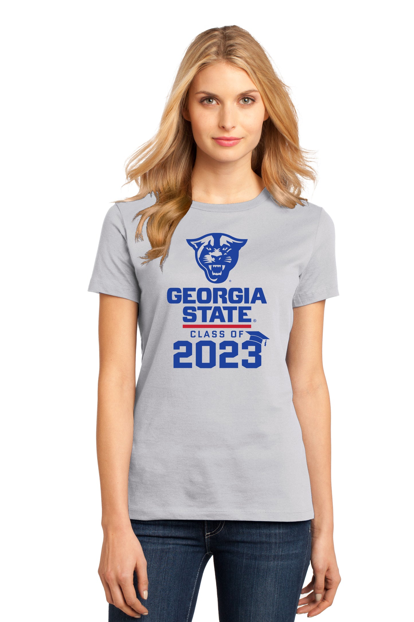 Class Of 2023 Panthers Georgia State Women’s Tee- Silver