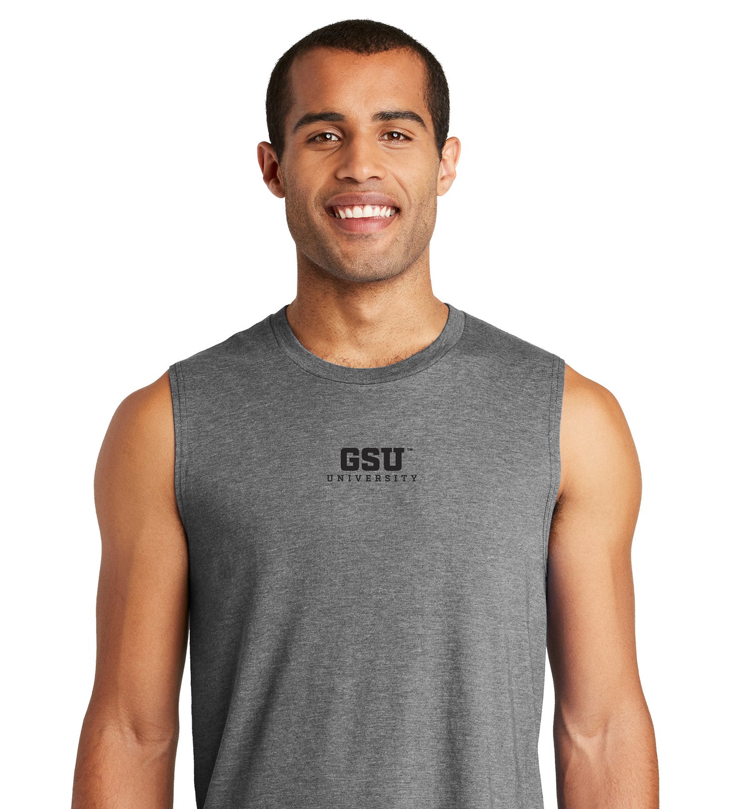 GSU University Muscle Tank- Grey Frost