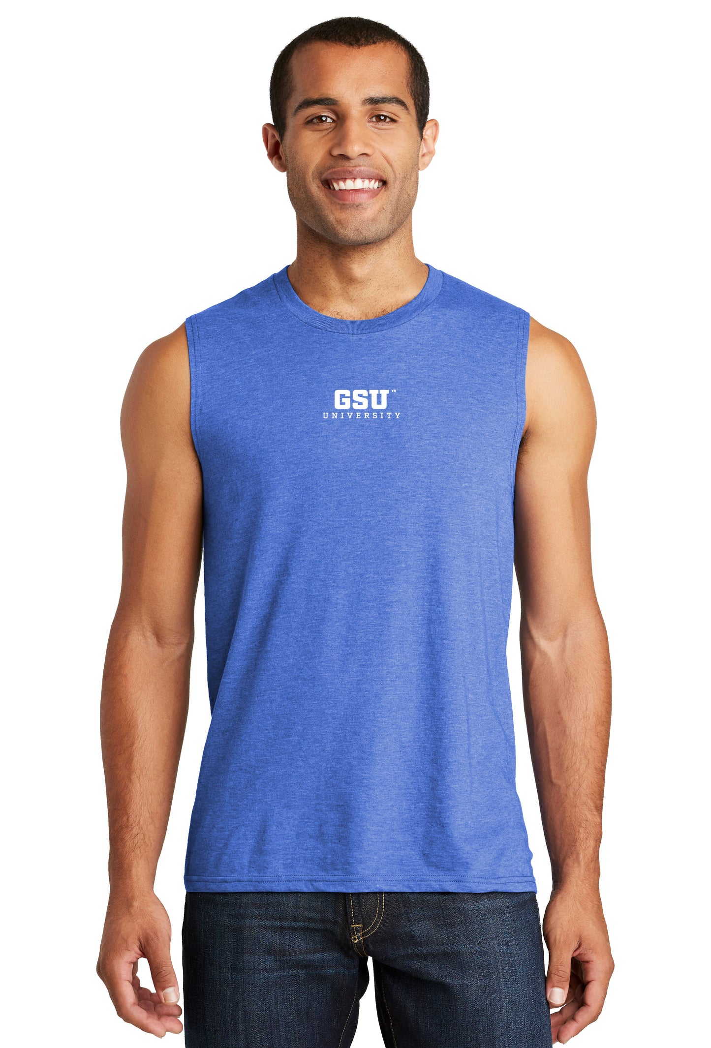 GSU University Muscle Tank- Royal Frost