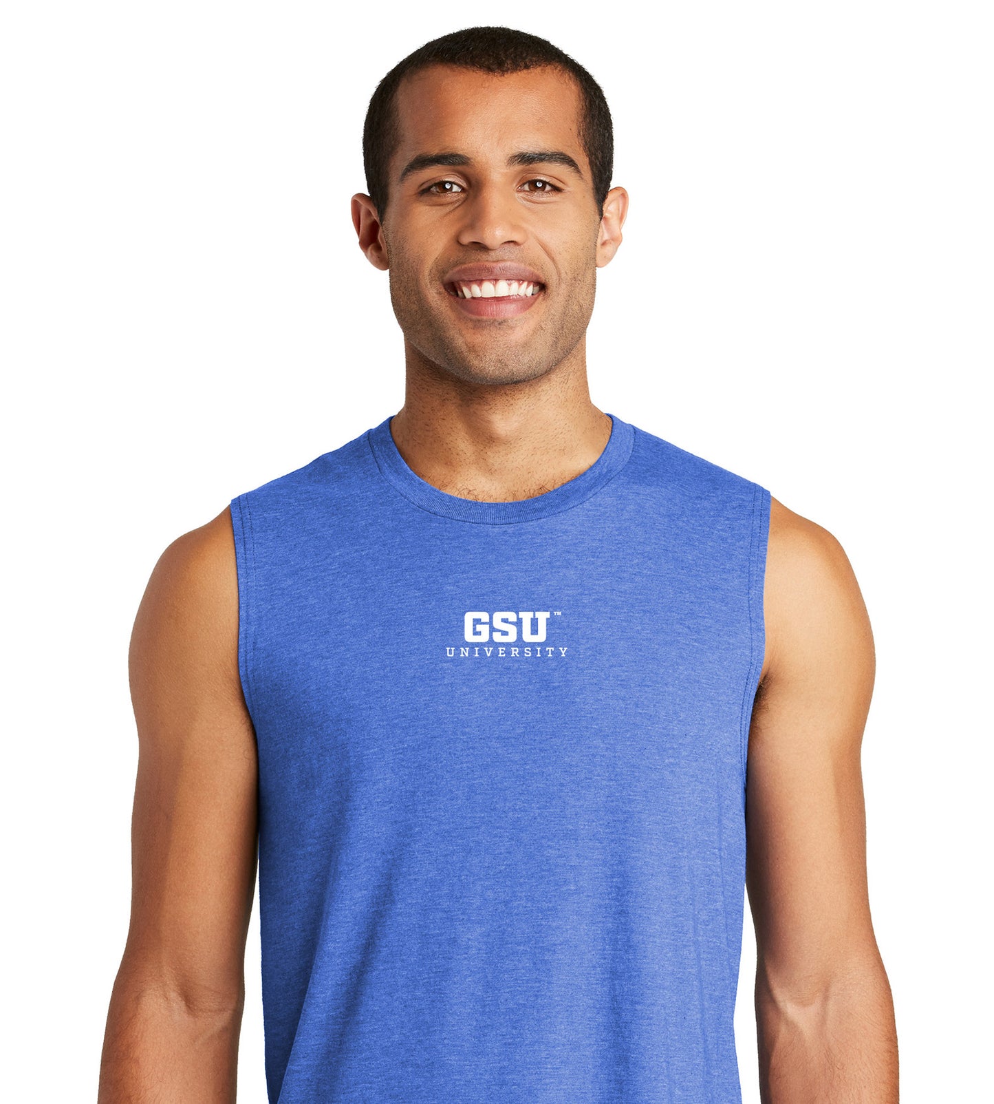 GSU University Muscle Tank- Royal Frost