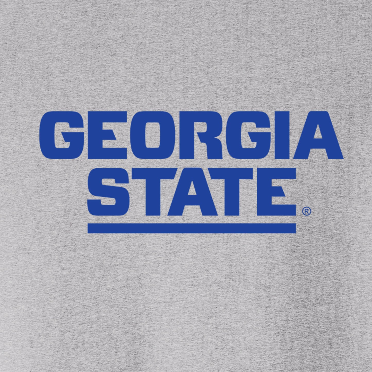 Georgia State Men's Cotton Long-Sleeve Crew- Heather Gray