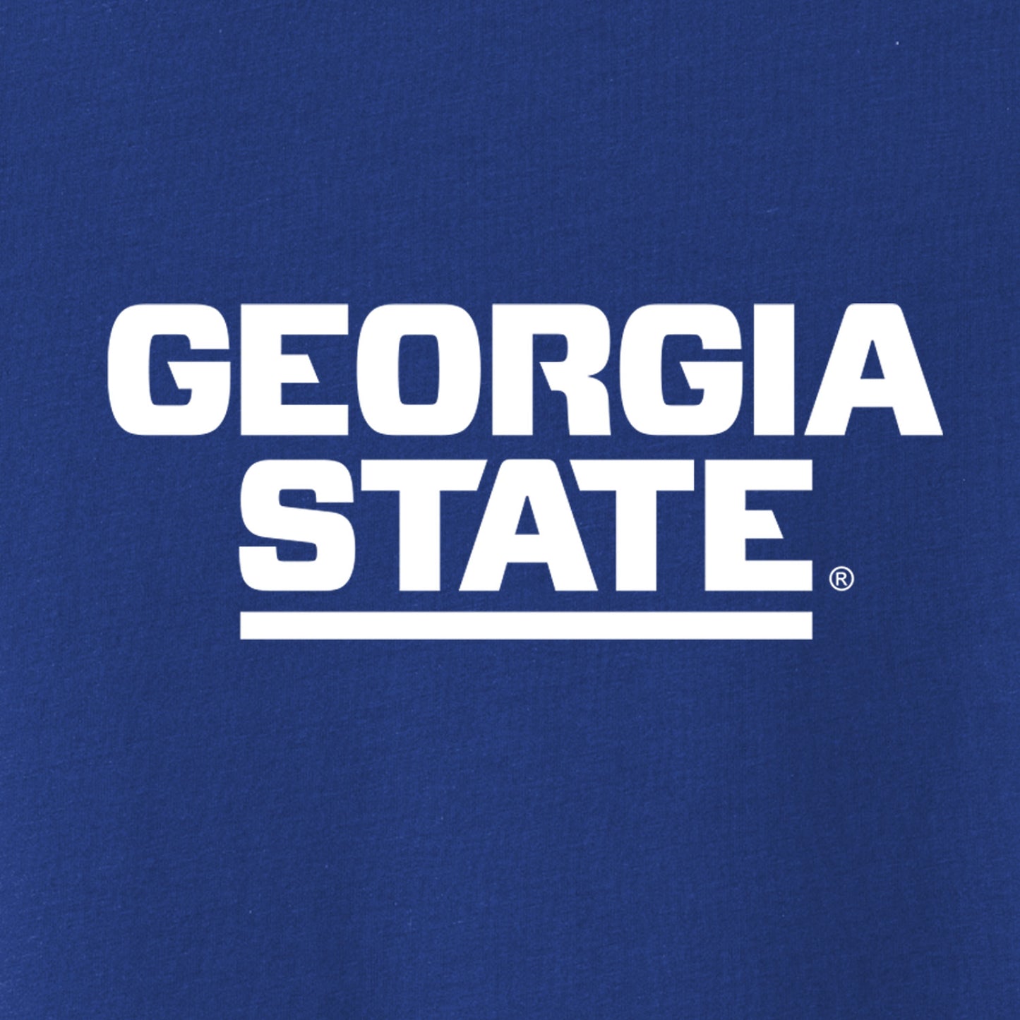 Georgia State Men's Cotton Long-Sleeve Crew- Royal