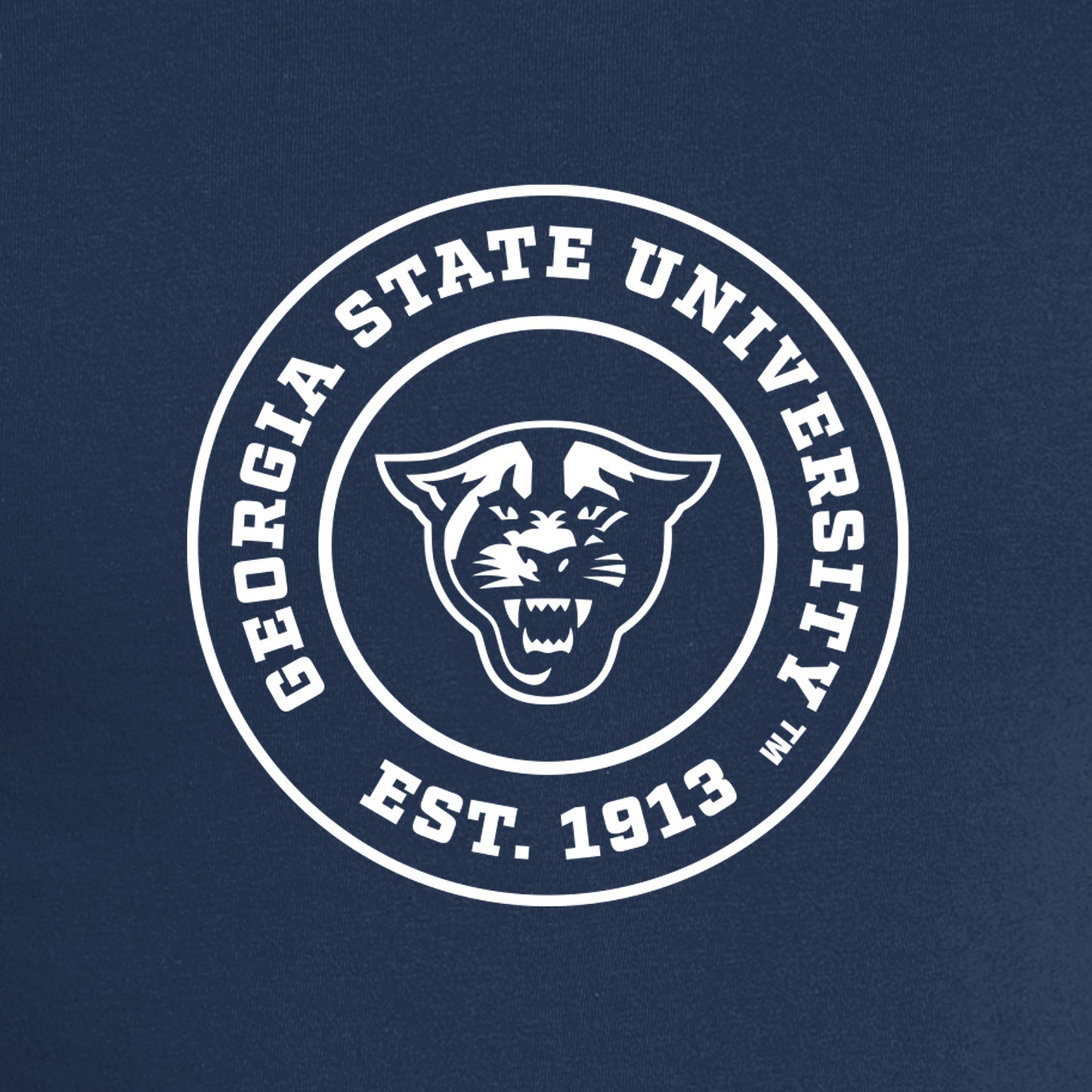 Georgia State University EST.1913 Nike Dri-FIT Cotton/Poly Long Sleeve Tee- Navy