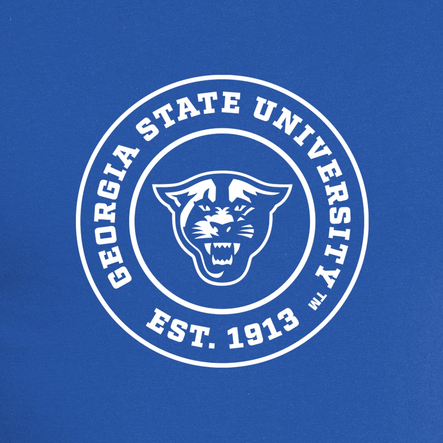 Georgia State University EST.1913 Nike Dri-FIT Cotton/Poly Long Sleeve Tee- Rush Blue