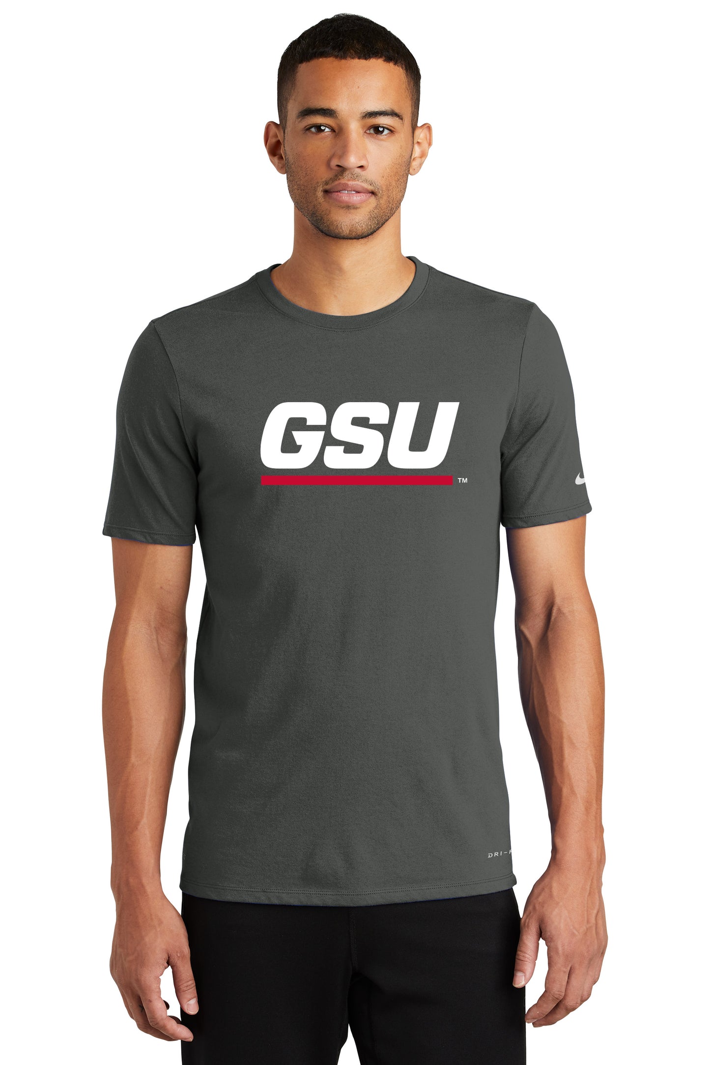 GSU Nike Dri-FIT Cotton/Poly Tee-Anthracite