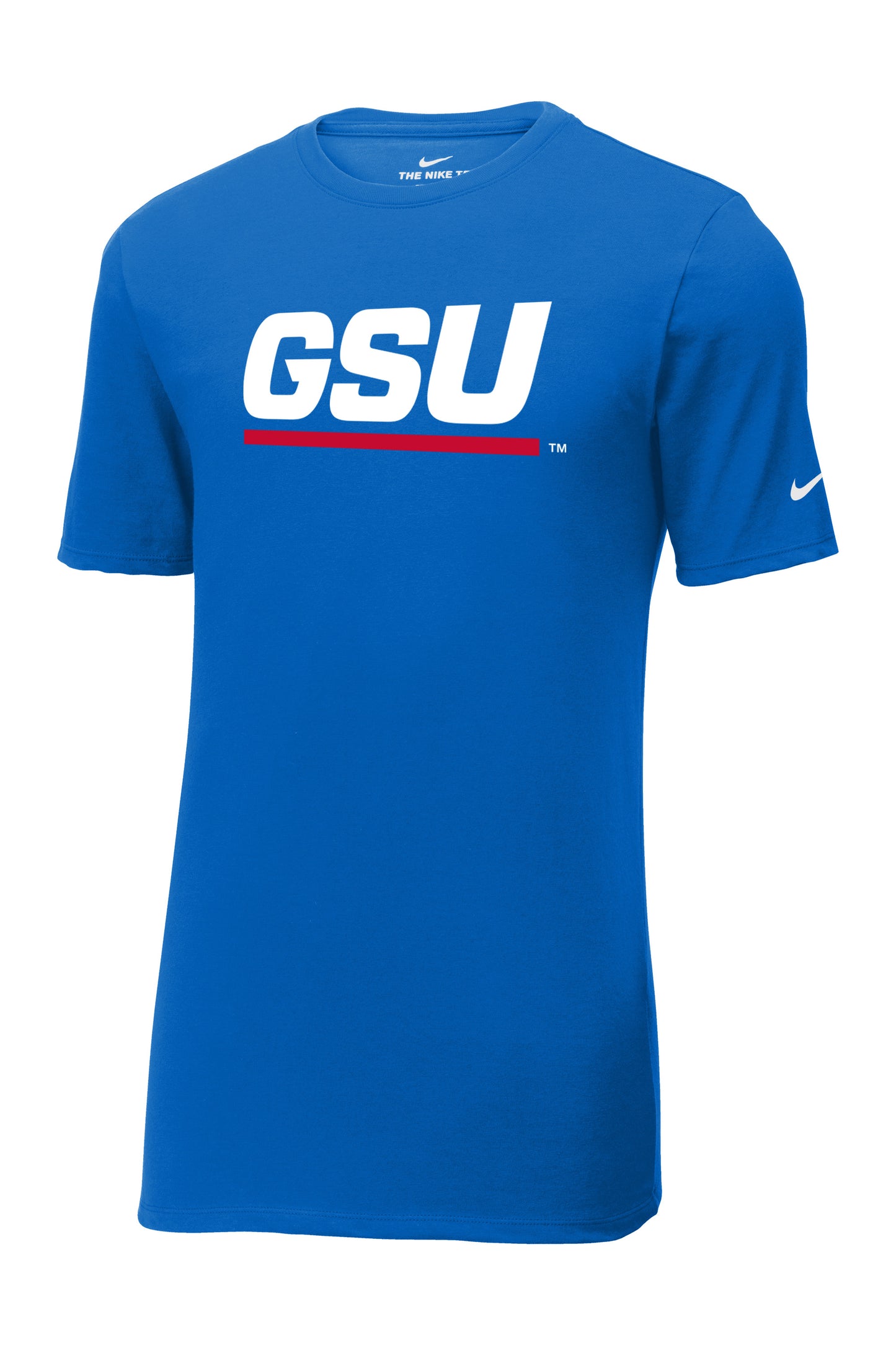 GSU Nike Dri-FIT Cotton/Poly Tee-Game Royal