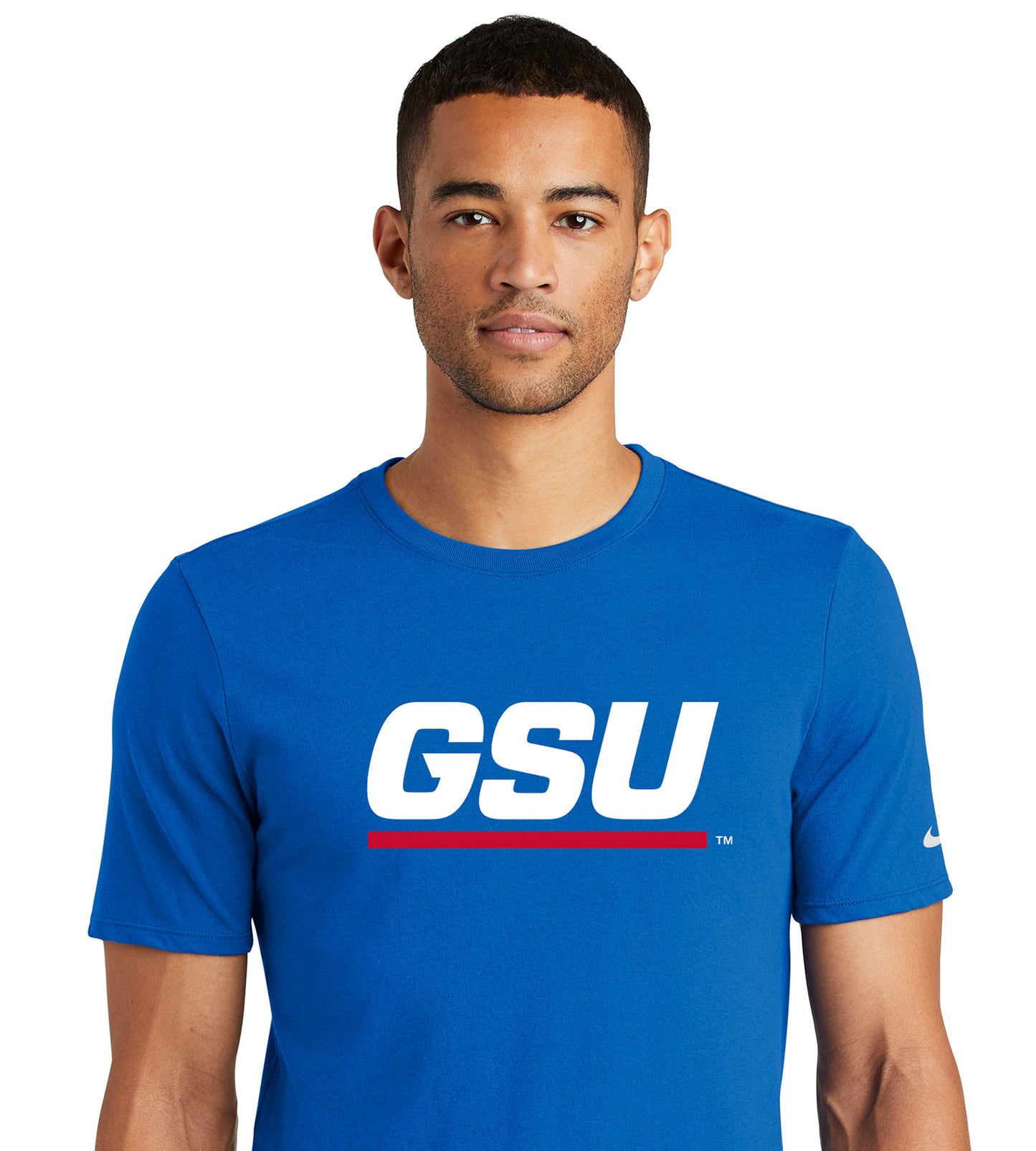 GSU Nike Dri-FIT Cotton/Poly Tee-Game Royal