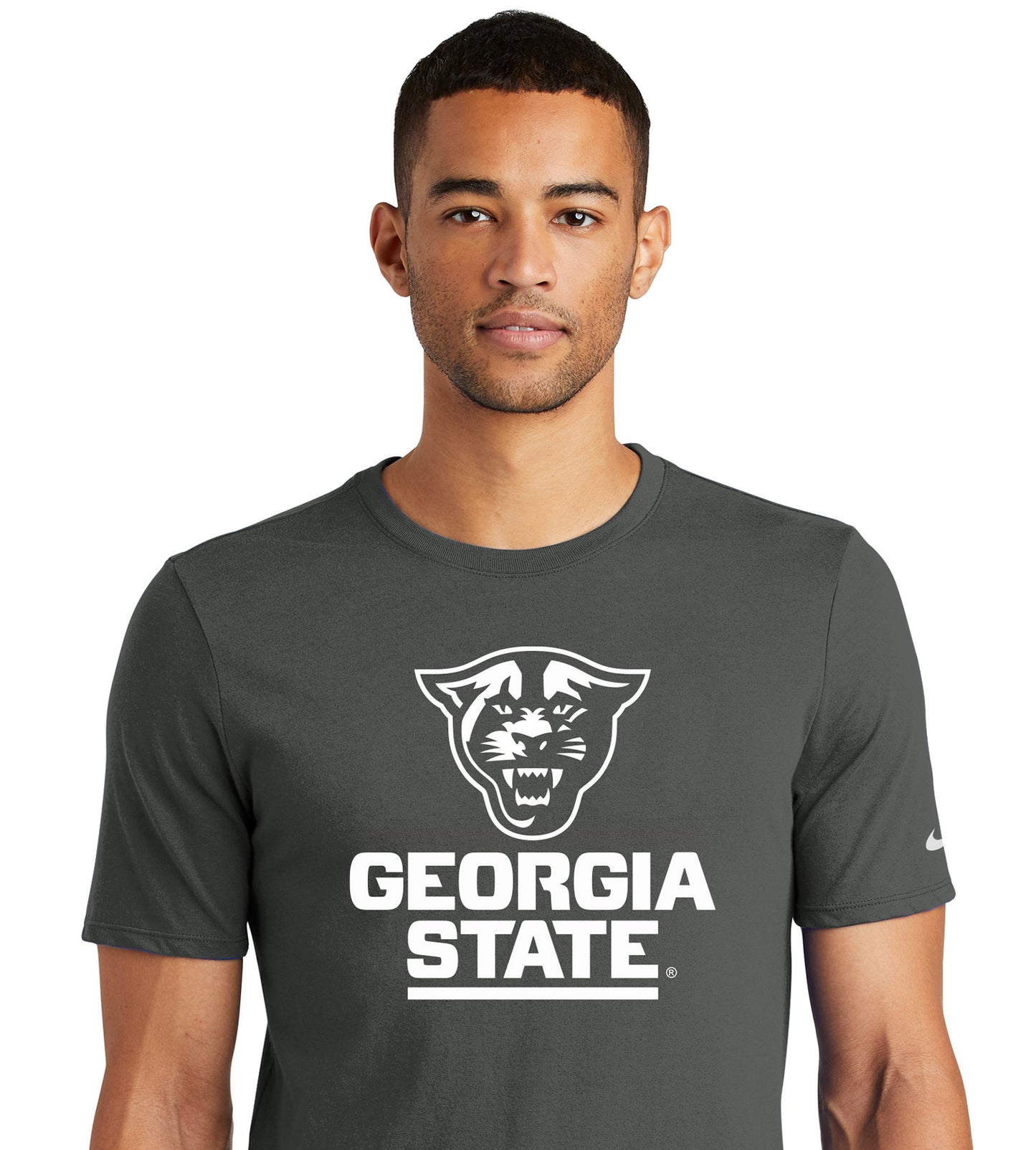 Georgia State Panthers Nike Dri-FIT Cotton/Poly Tee- Anthracite