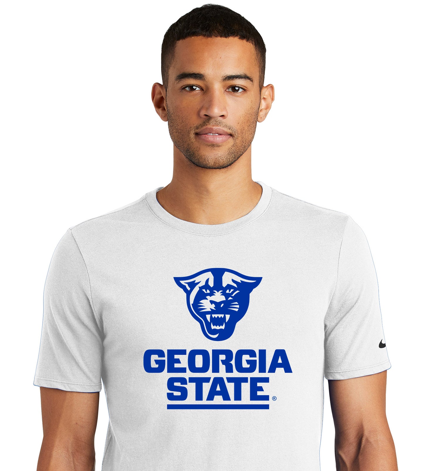 Georgia State Panthers Nike Dri-FIT Cotton/Poly Tee-White