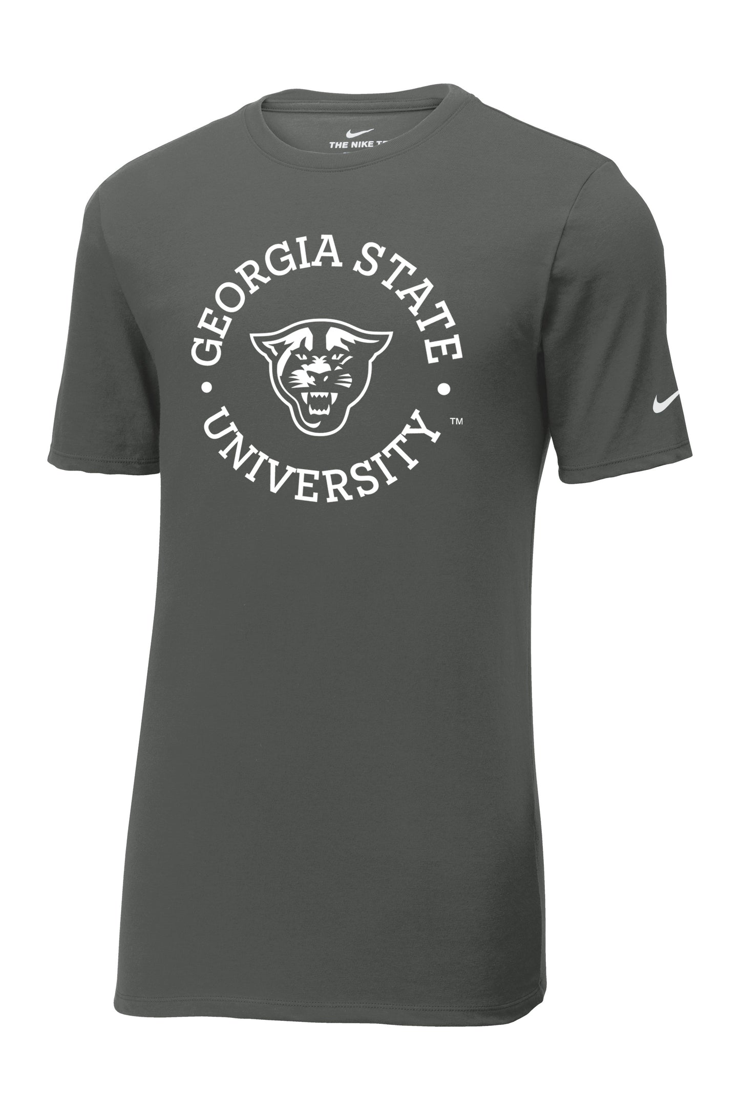 Georgia State Nike Dri-FIT Cotton/Poly Tee- Anthracite