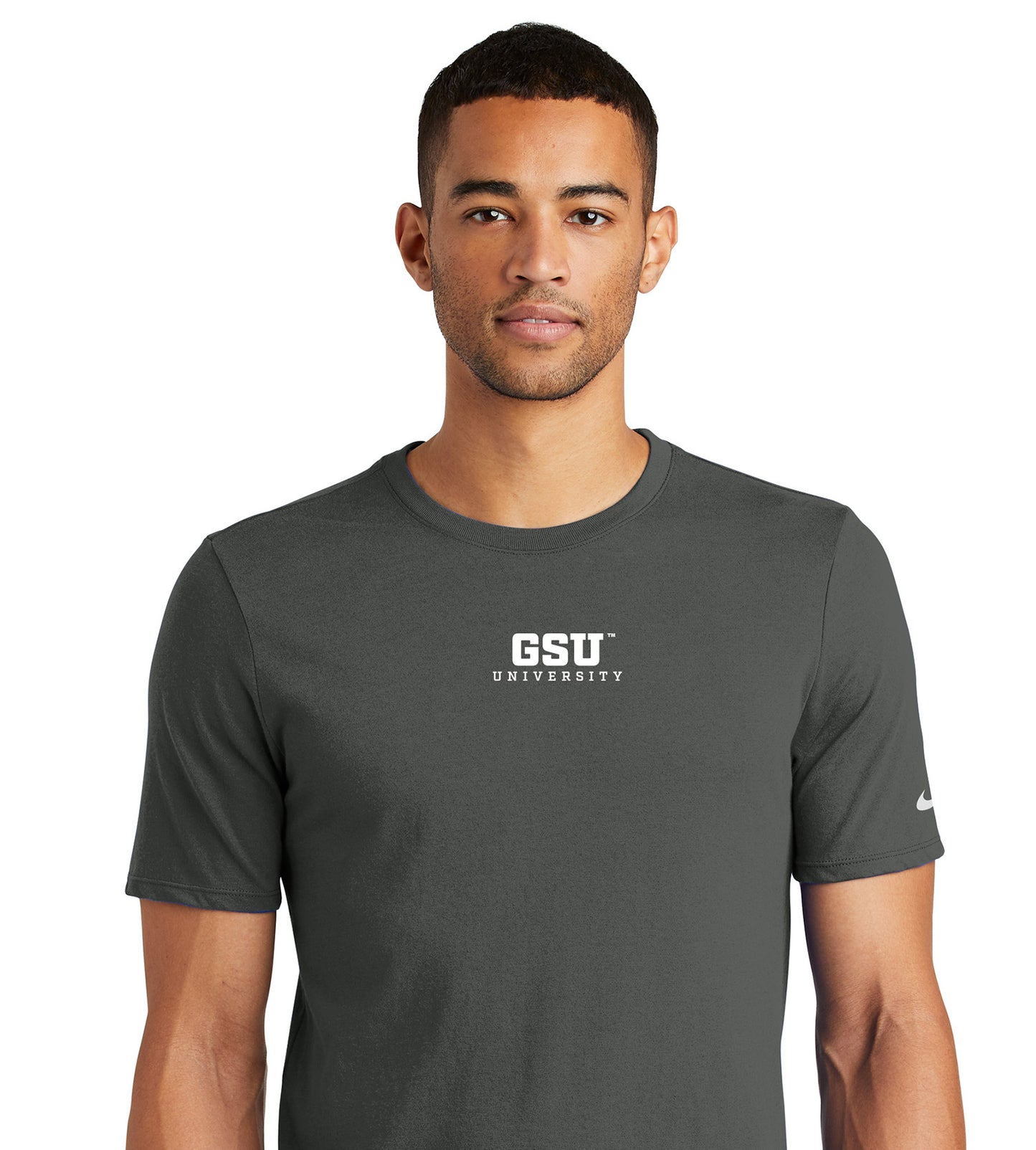 GSU University Nike Dri-FIT Cotton/Poly Tee- Anthracite