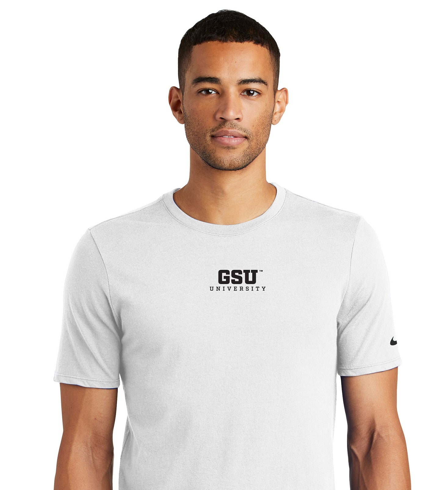 GSU University Nike Dri-FIT Cotton/Poly Tee- White
