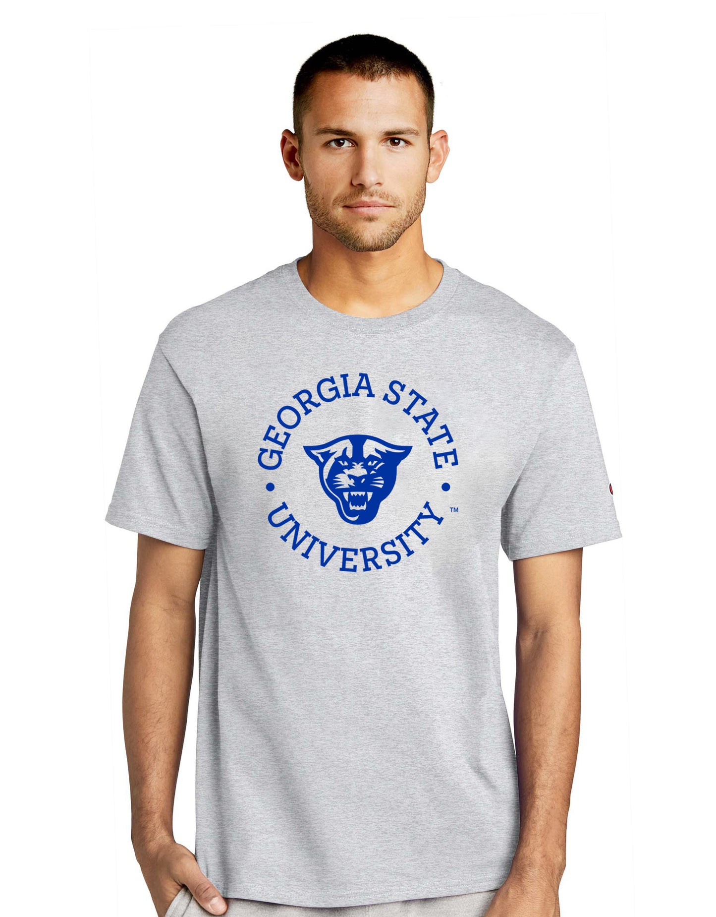 Georgia State University, Panthers, Champion Jersey Tee- Ash