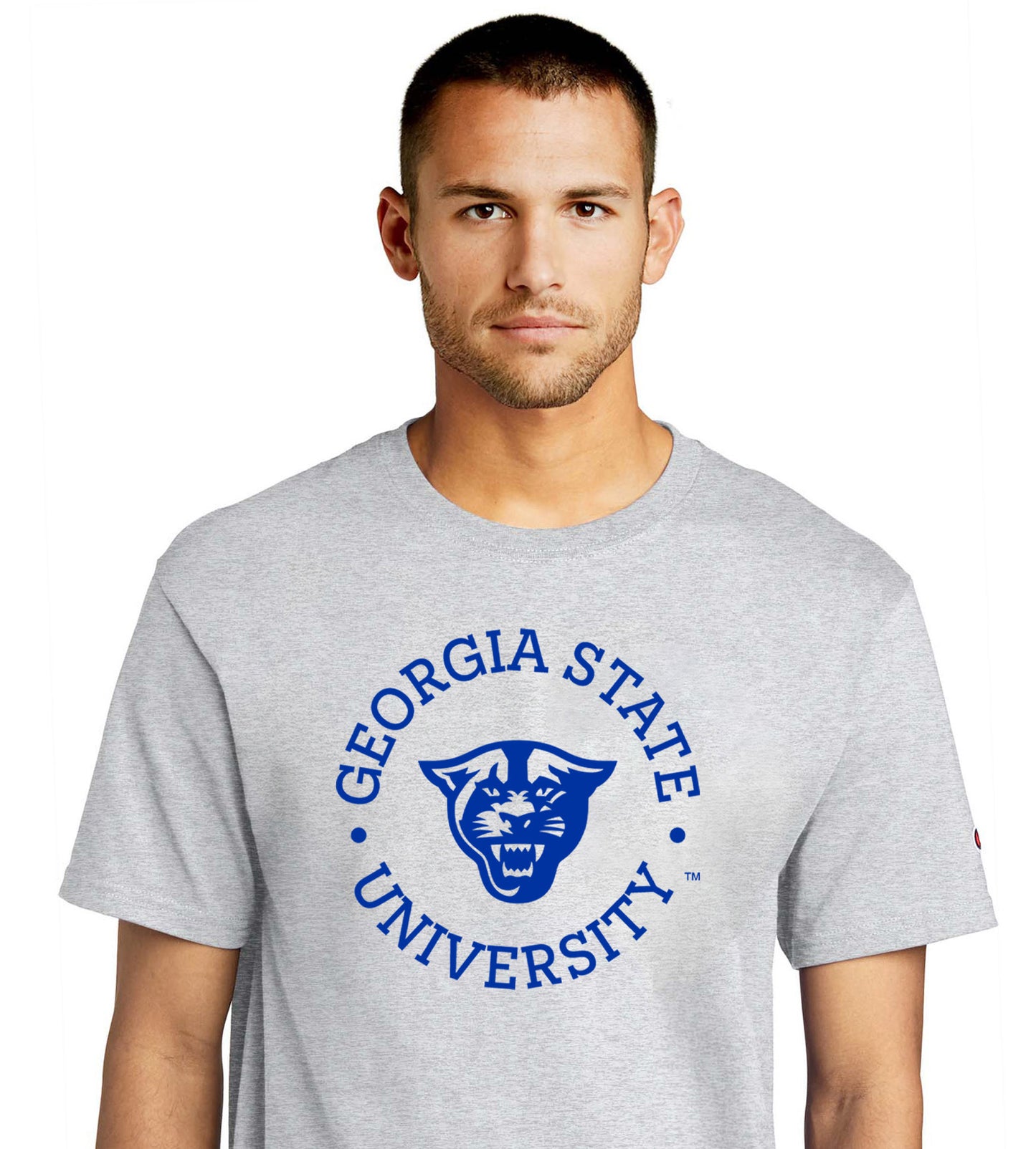 Georgia State University, Panthers, Champion Jersey Tee- Ash