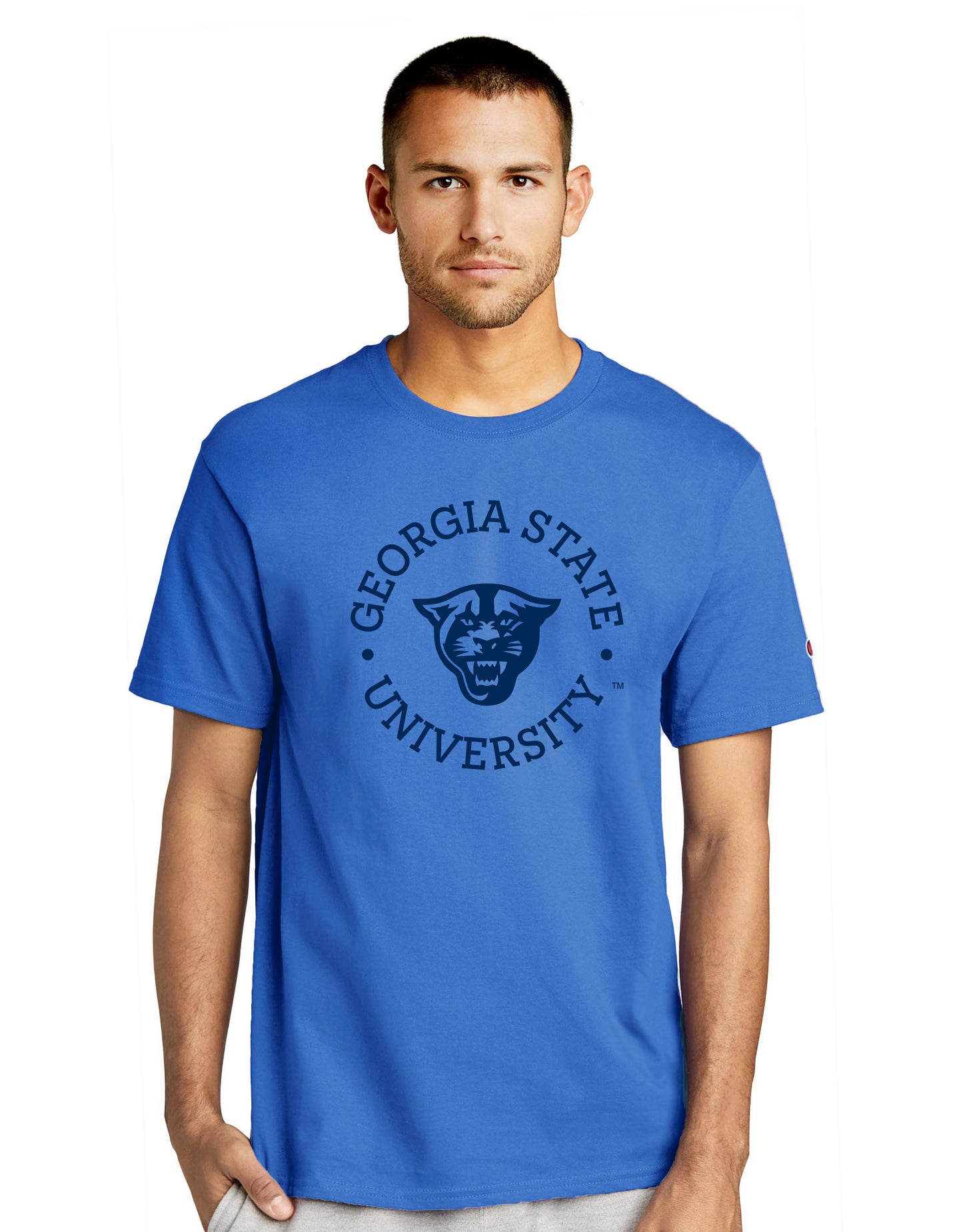 Georgia State University, Panthers, Champion Jersey Tee- Royal