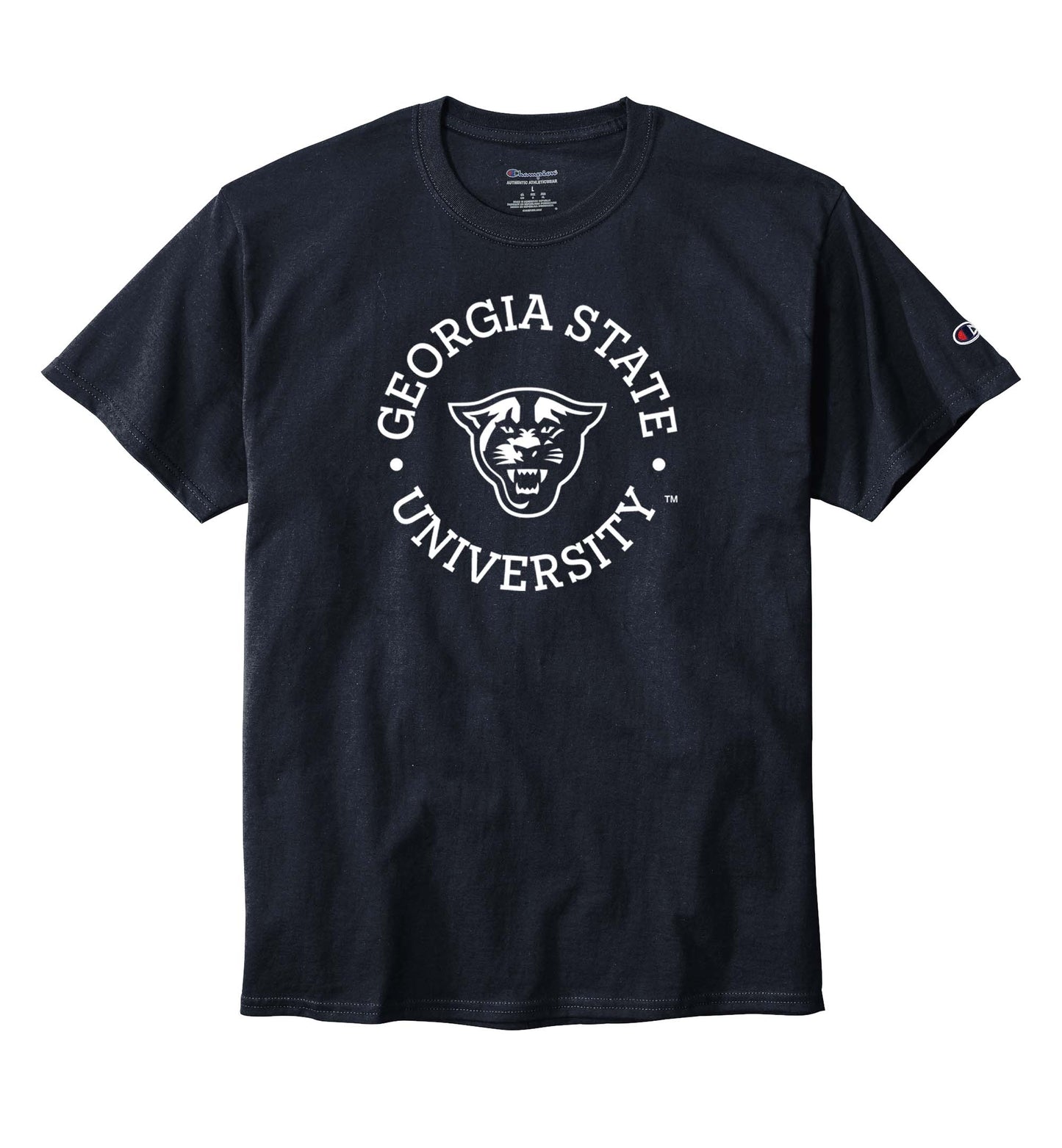 Georgia State University, Panthers, Champion Jersey Tee- Navy