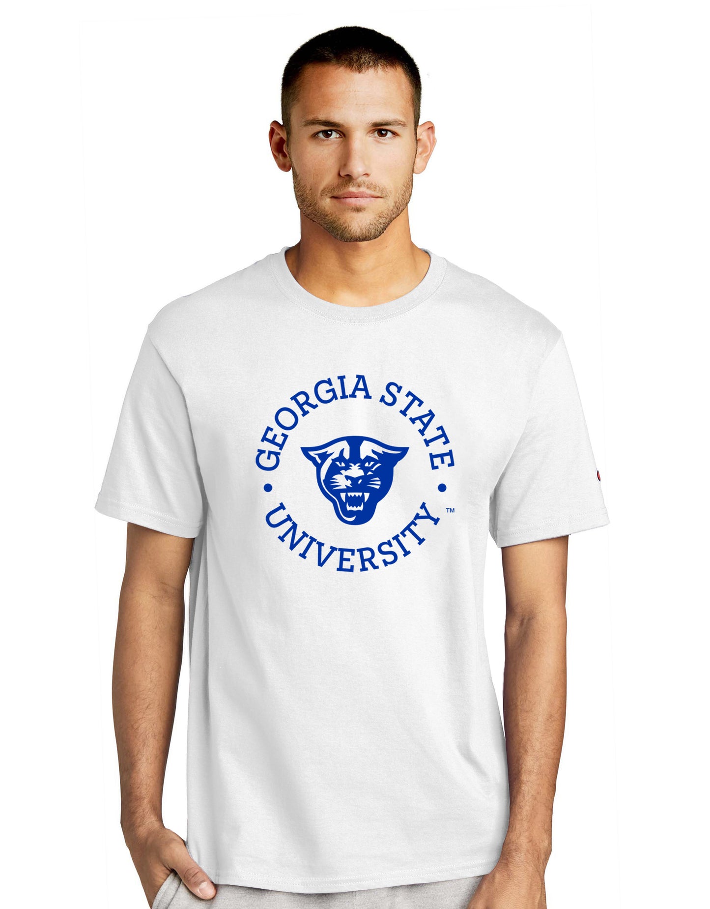 Georgia State University, Panthers, Champion Jersey Tee- White