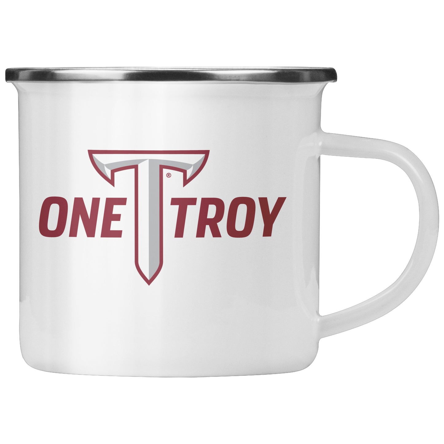 Troy University, One Troy Logo, 10oz Camping Mug
