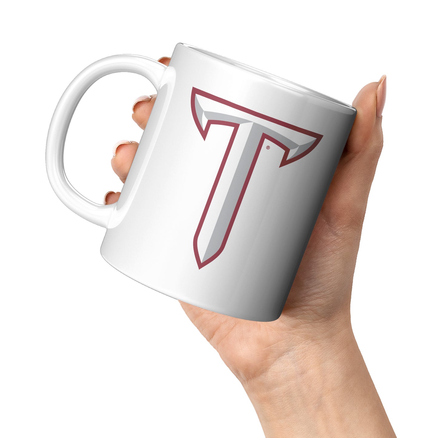 Troy University, Troy Logo, 11oz White Mug