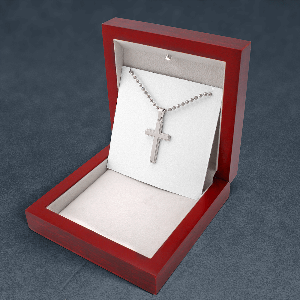 To My Mom, Georgia State University, Stainless Cross Necklace, From Daughter