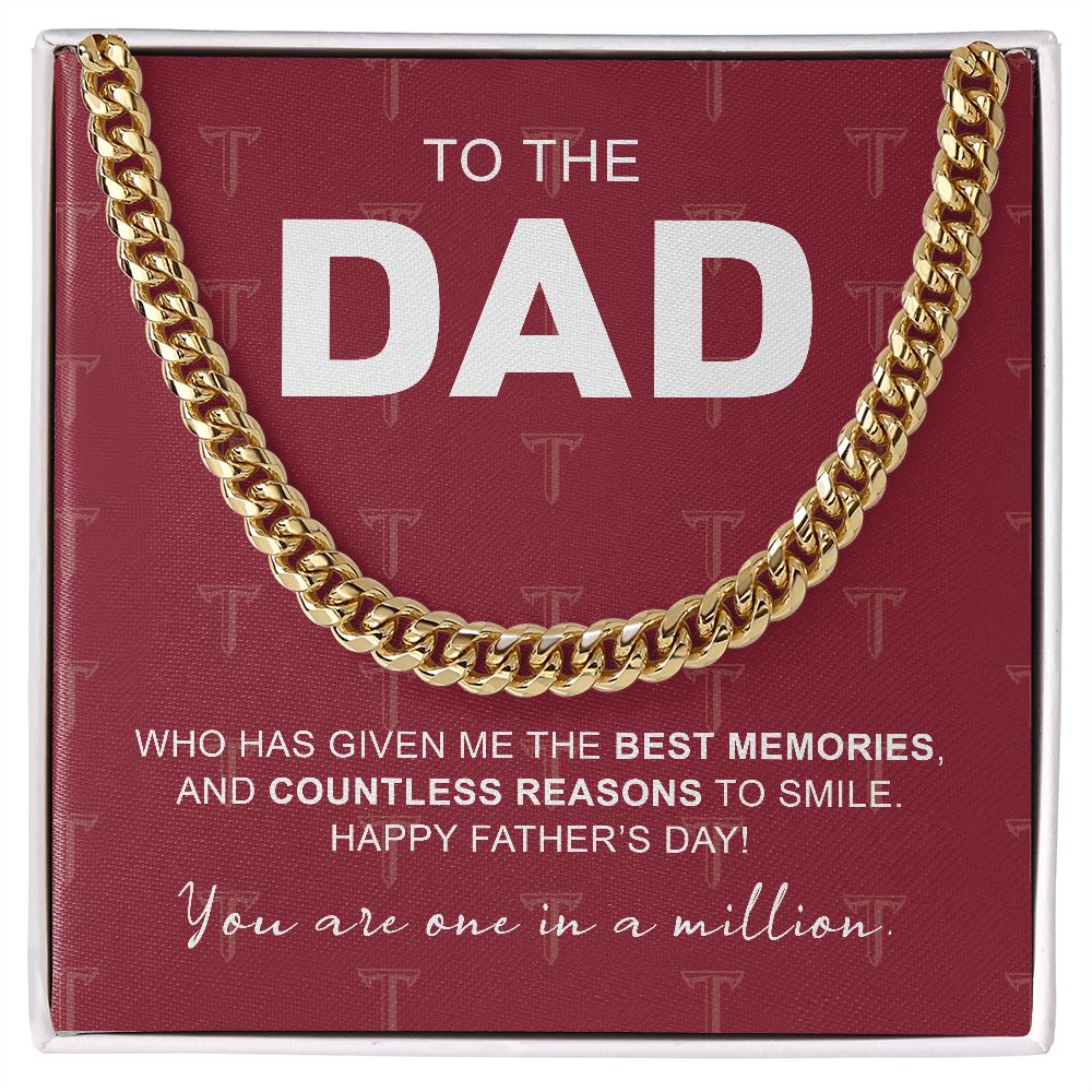 To My Dad, Troy University, Cuban Link Chain