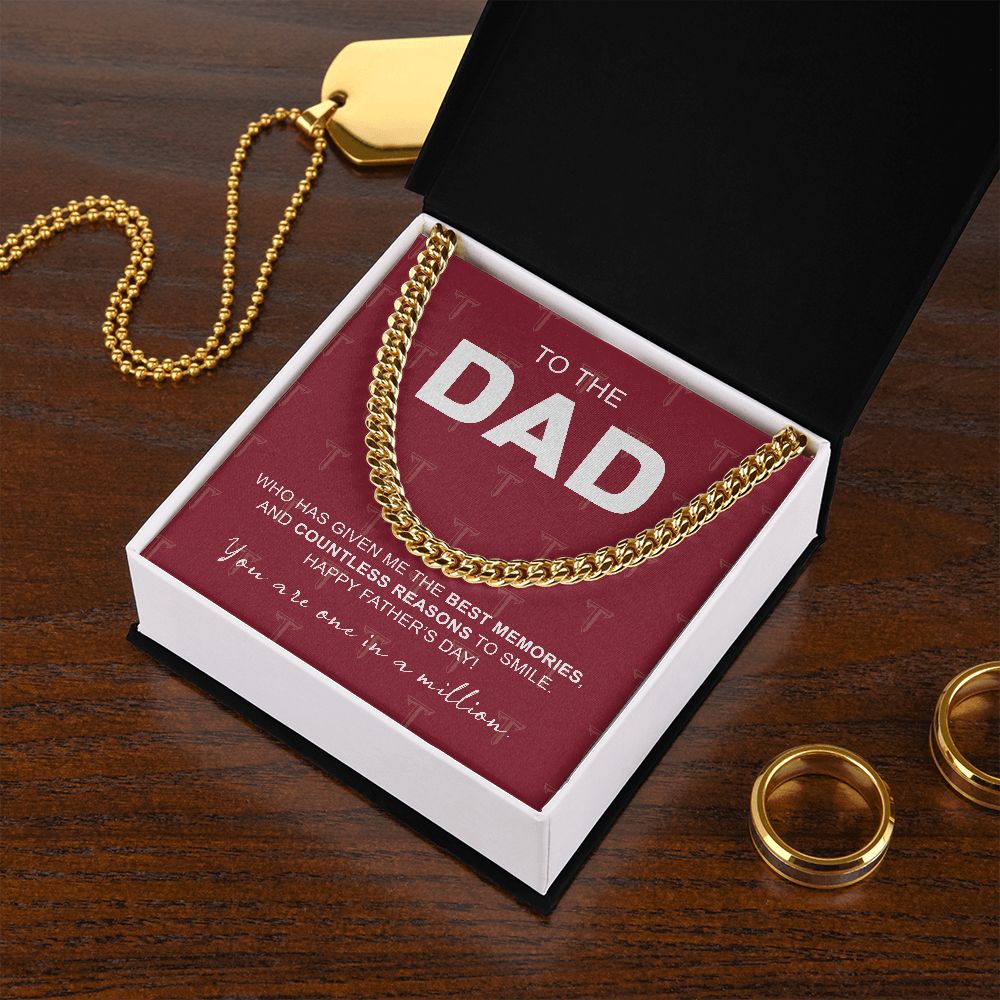 To My Dad, Troy University, Cuban Link Chain