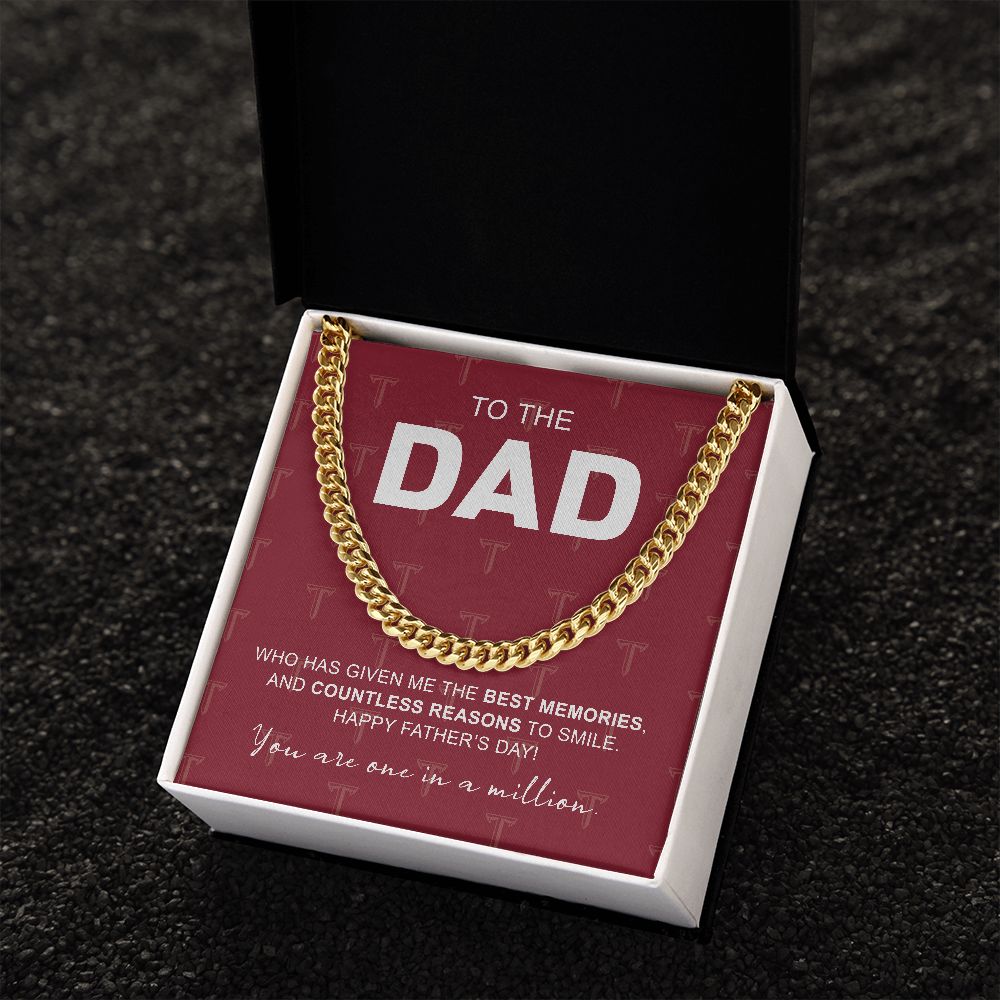 To My Dad, Troy University, Cuban Link Chain