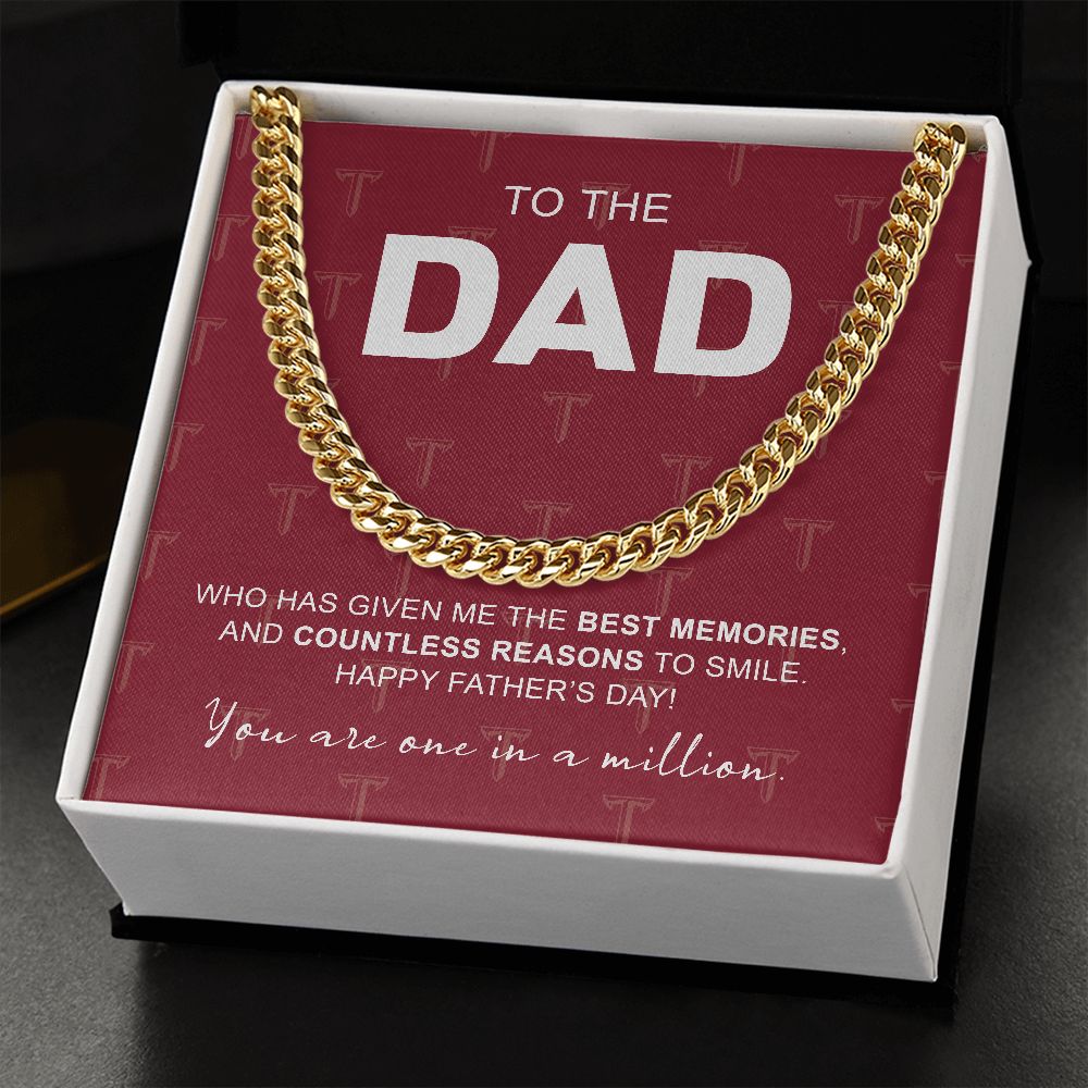 To My Dad, Troy University, Cuban Link Chain