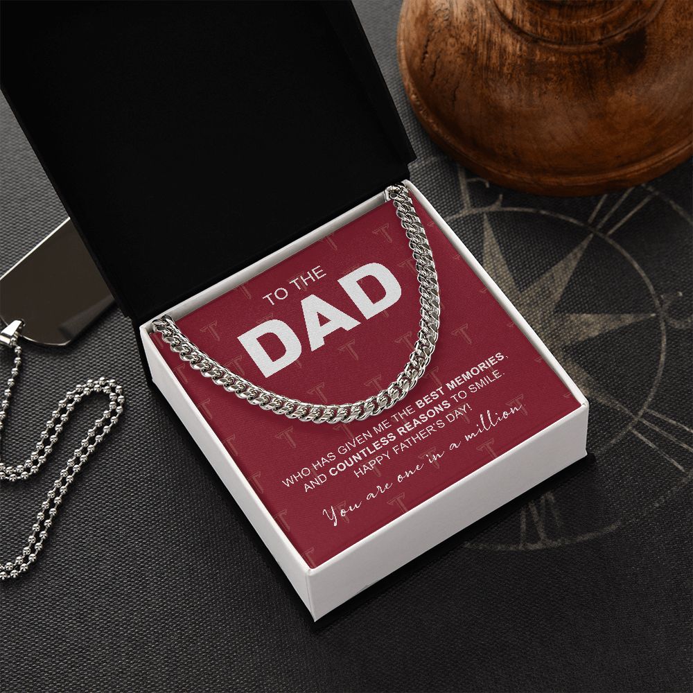 To My Dad, Troy University, Cuban Link Chain