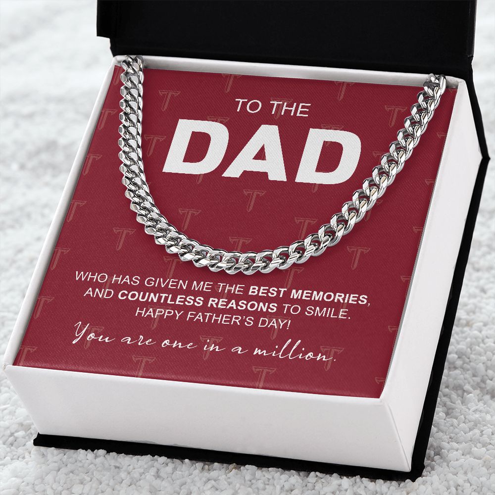 To My Dad, Troy University, Cuban Link Chain