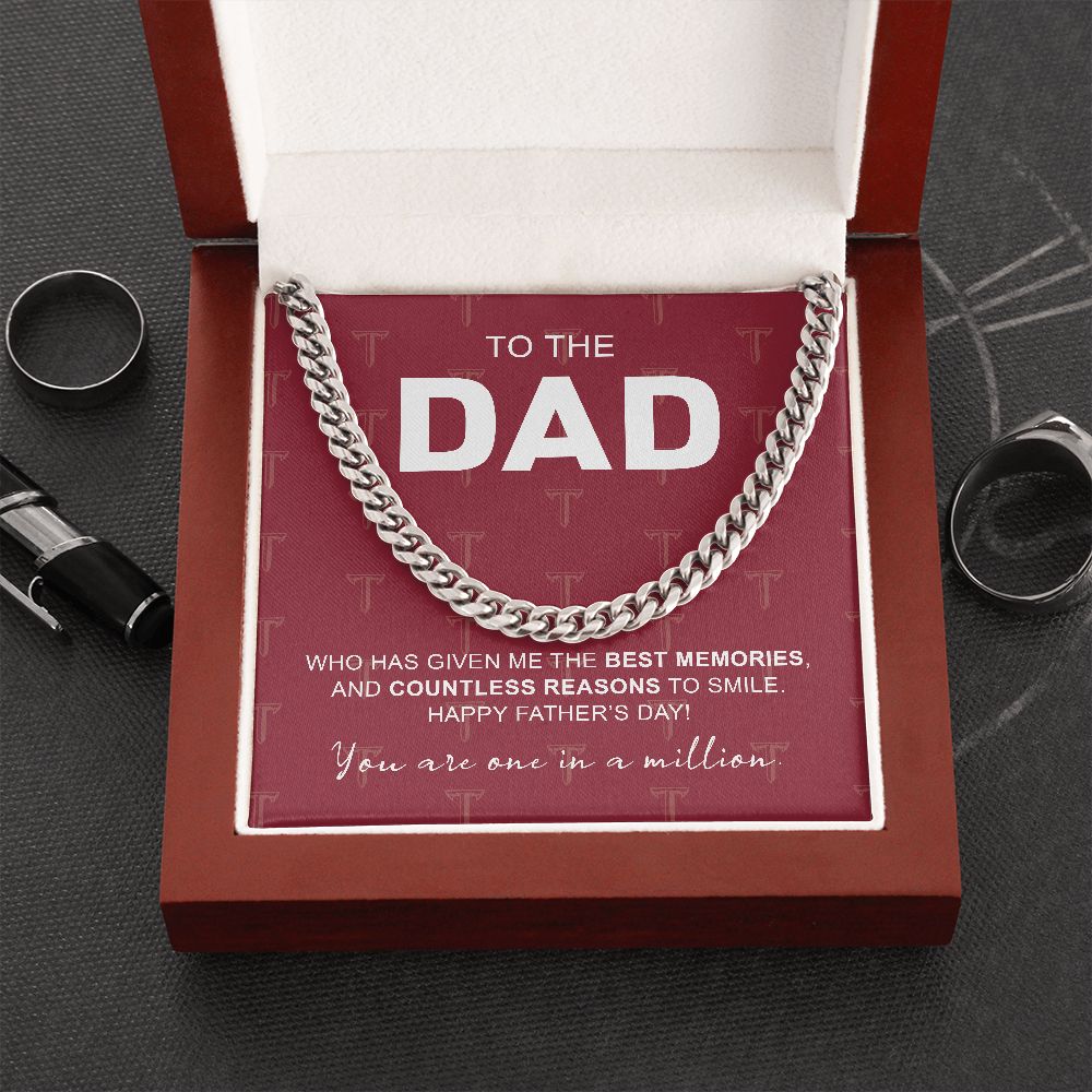 To My Dad, Troy University, Cuban Link Chain